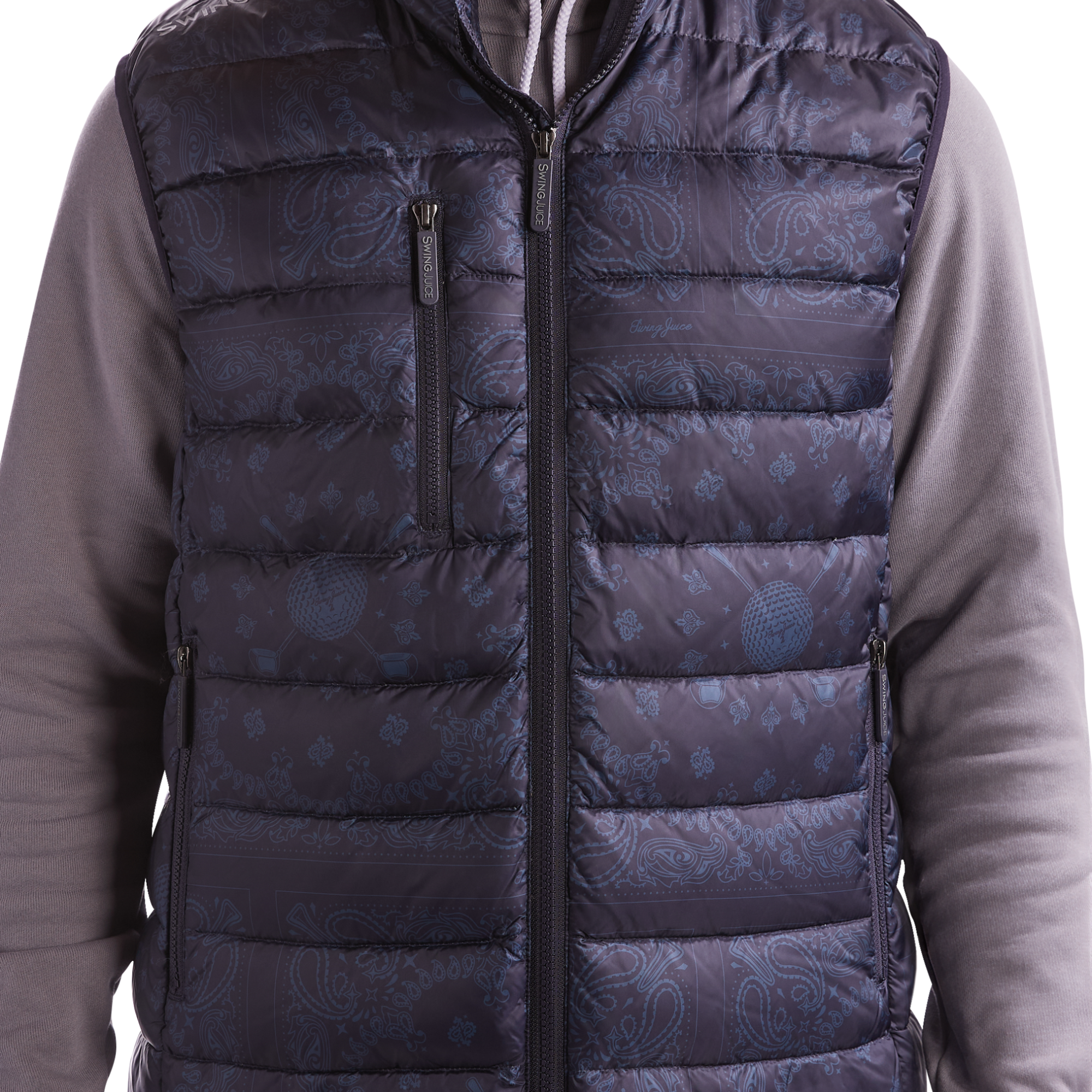 SwingJuice Golf Bandana Men's Packable Puffer Vest