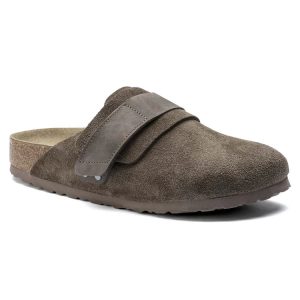 Birkenstock Nagoya Suede Leather Concrete Gray