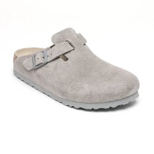 Birkenstock Boston Soft Footbed Suede Leather Clogs