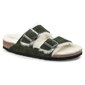 Birkenstock Arizona Shearling Suede Sandals