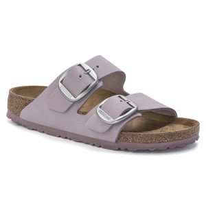 Birkenstock Arizona Big Buckle Natural Leather Nubuck Yomo Lilac