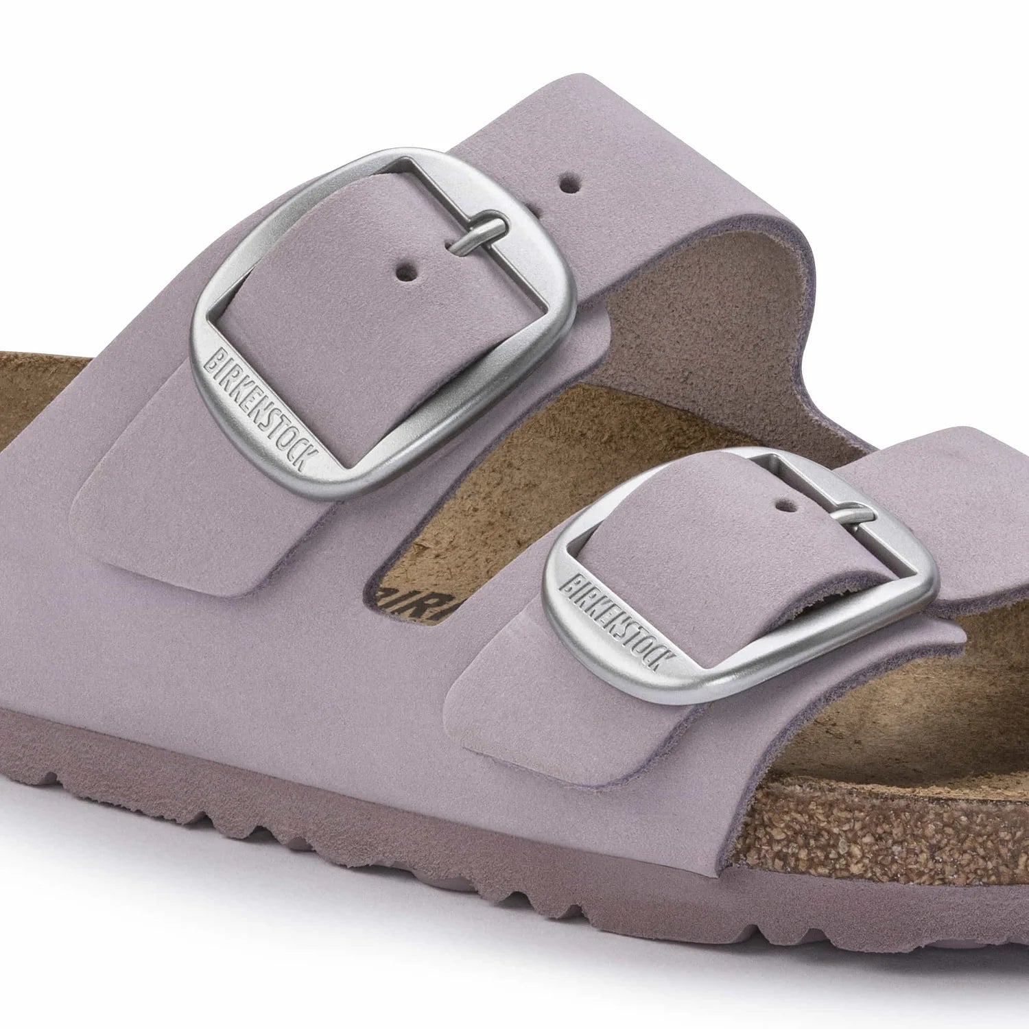 Birkenstock Arizona Big Buckle Natural Leather Nubuck Yomo Lilac - Image 5