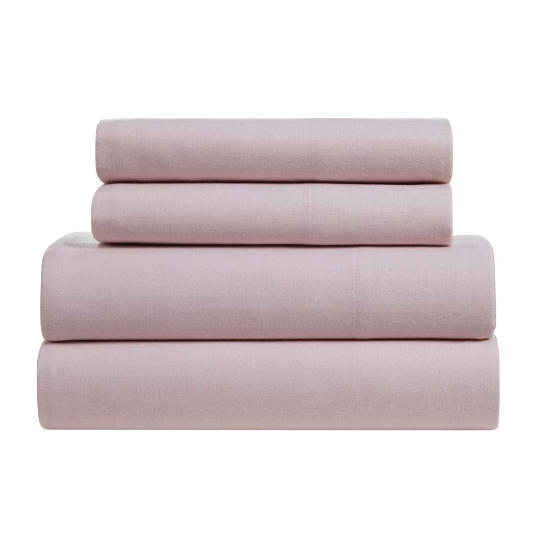 Kathy Ireland Herringbone Twill 4 Piece Cotton Rich Sheet Set by Bed Bath Fashions - Image 3