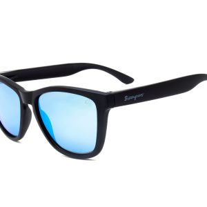 Biscayners Unbreakable Black-Blue Men's Sunglasses