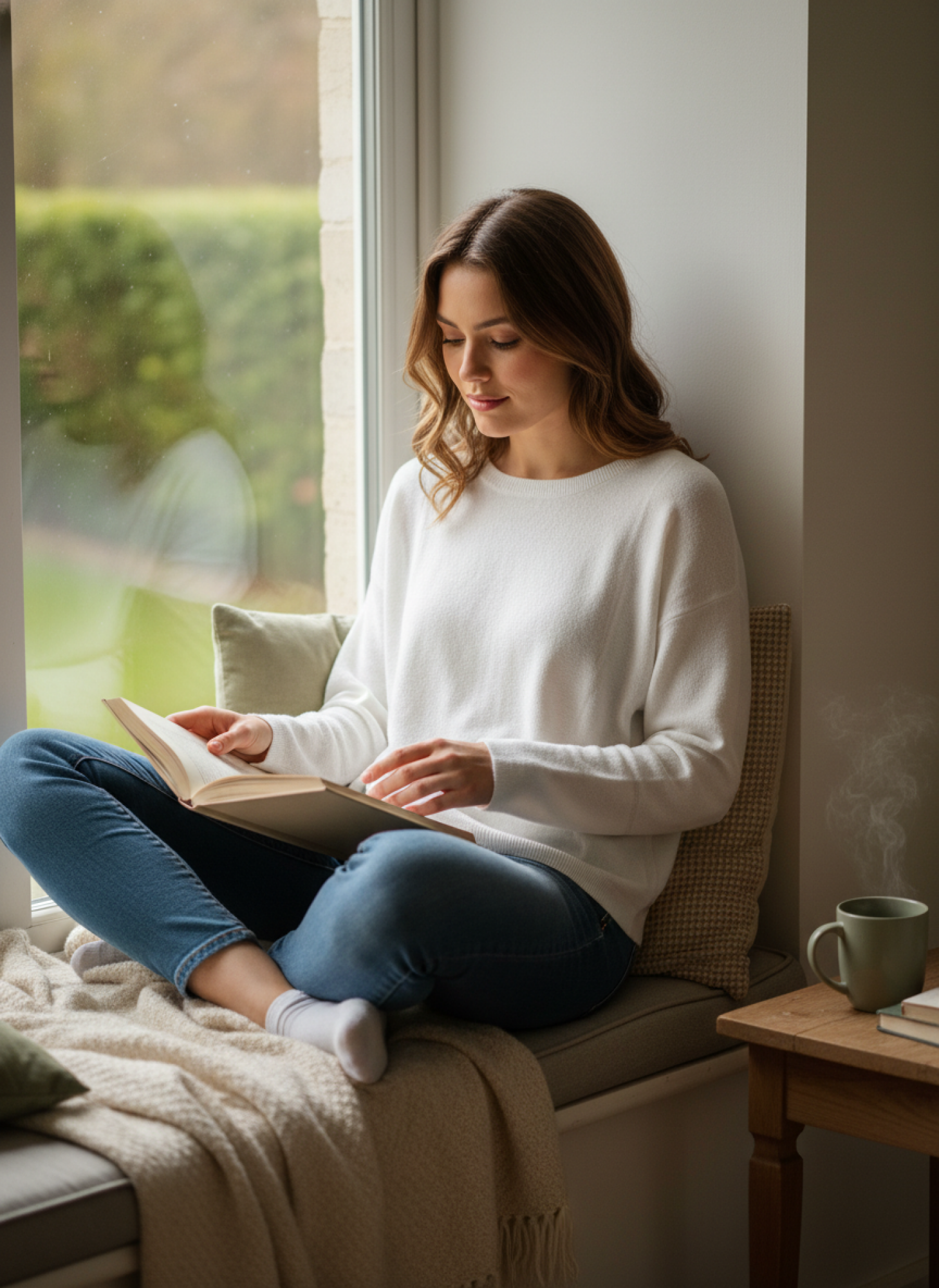 Barefoot Dreams Cozychic Ultra Lite Slouchy Pullover - Women's Soft Knit Long Sleeve Top with Drawstring Hem. Nylon Viscose Blend - Image 8