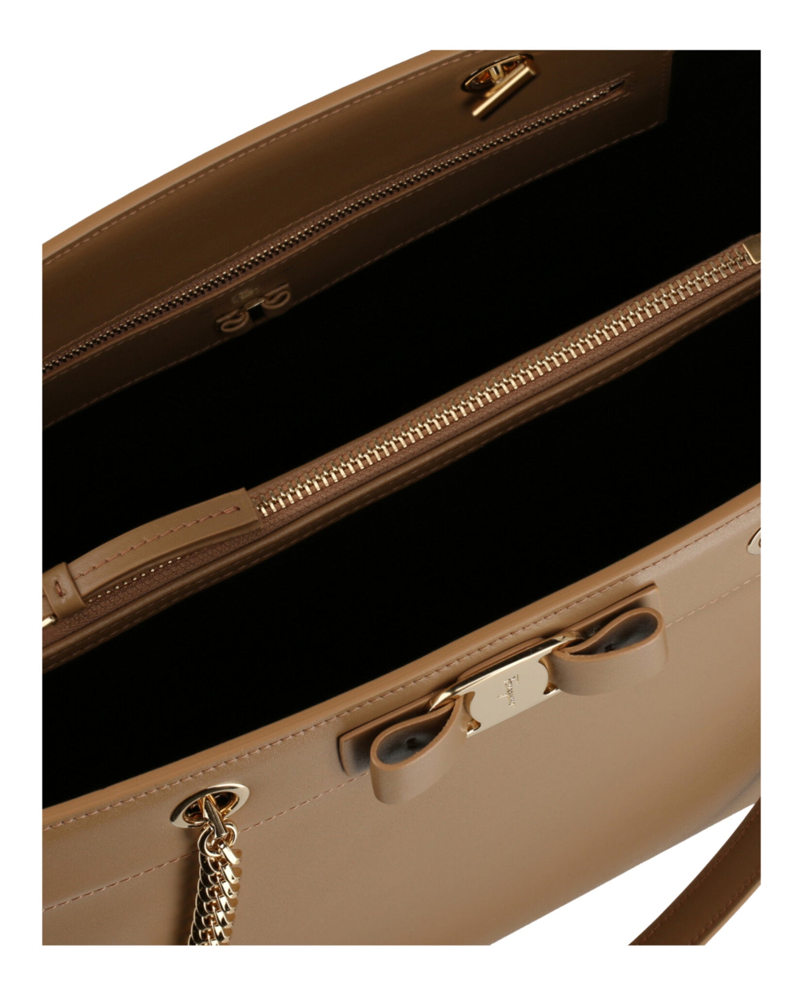 Ferragamo Vara Bow Smooth Leather Tote - Image 5