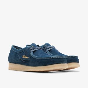Clarks Men's Wallabee - Navy/Teal Sde