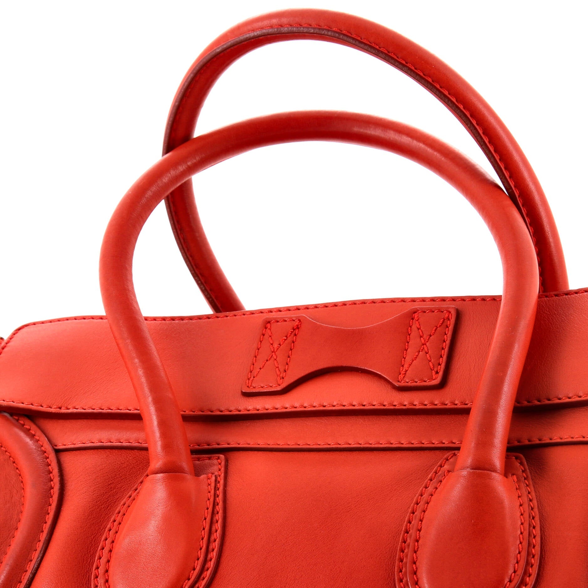 Pre-Loved Celine Luggage Bag Smooth Leather Medium - Image 9