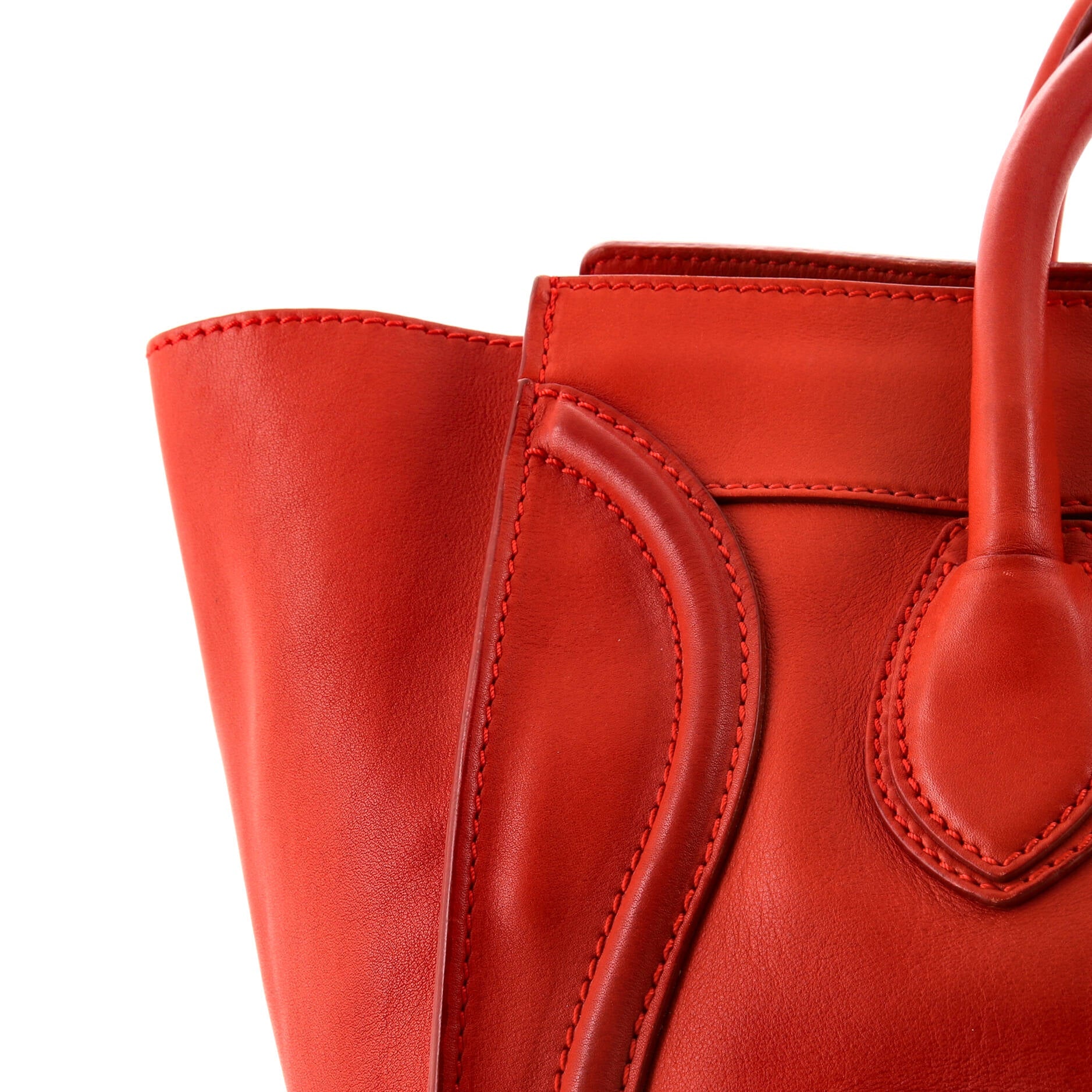 Pre-Loved Celine Luggage Bag Smooth Leather Medium - Image 7