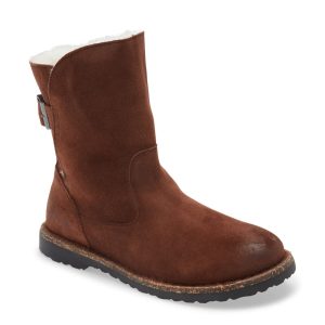 Birkenstock Uppsala Shearling Suede Leather Espresso