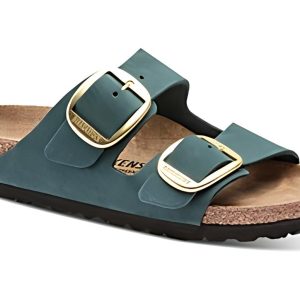 Birkenstock Arizona Big Buckle Nubuck Leather Dark Teal