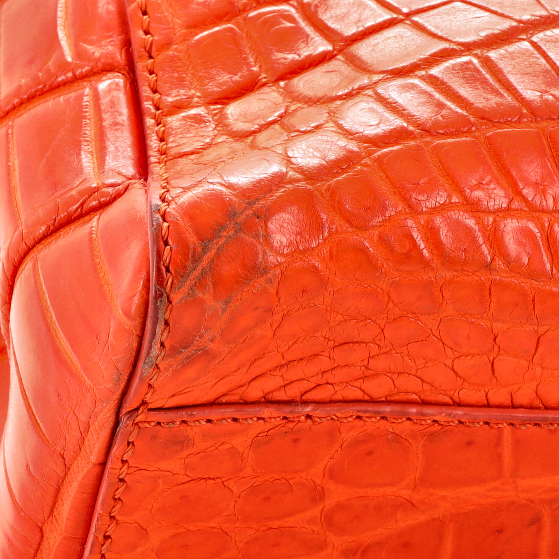 Pre-Loved Fendi Peekaboo Bag Crocodile Mini - Image 7