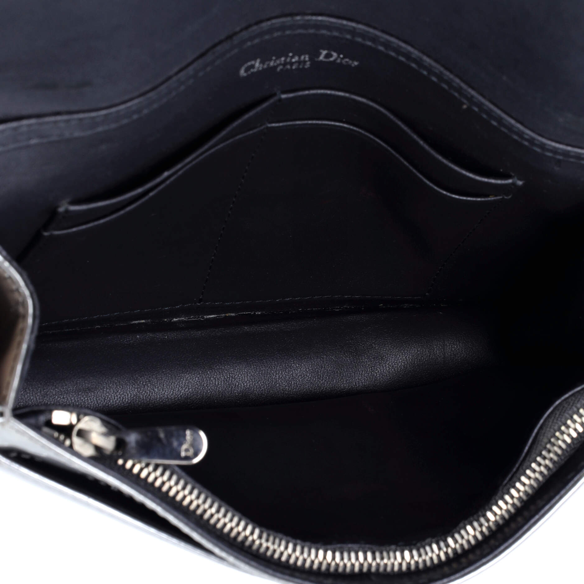 Pre-Loved Christian Dior Diorama Wallet on Chain Cannage Embossed Calfskin - Image 5