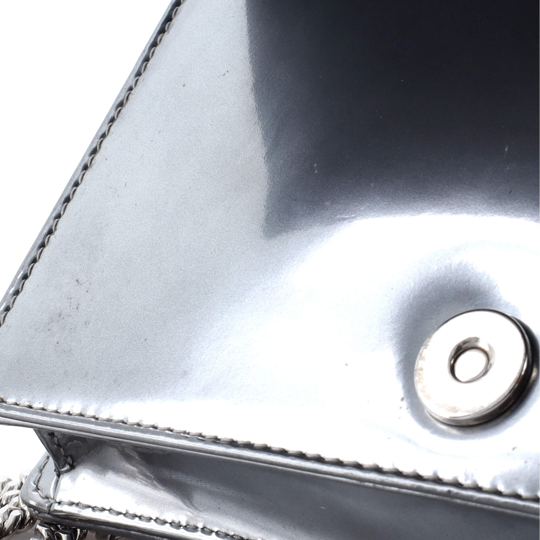 Pre-Loved Christian Dior Diorama Wallet on Chain Cannage Embossed Calfskin - Image 7