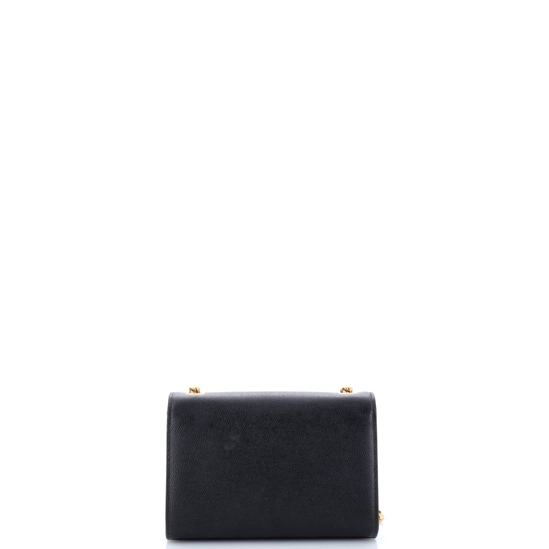 Pre-Loved Saint Laurent Classic Monogram Crossbody Bag Grainy Leather Small - Image 3