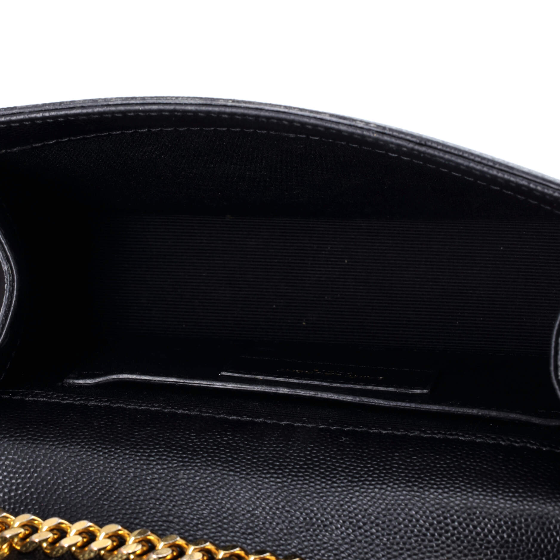 Pre-Loved Saint Laurent Classic Monogram Crossbody Bag Grainy Leather Small - Image 5