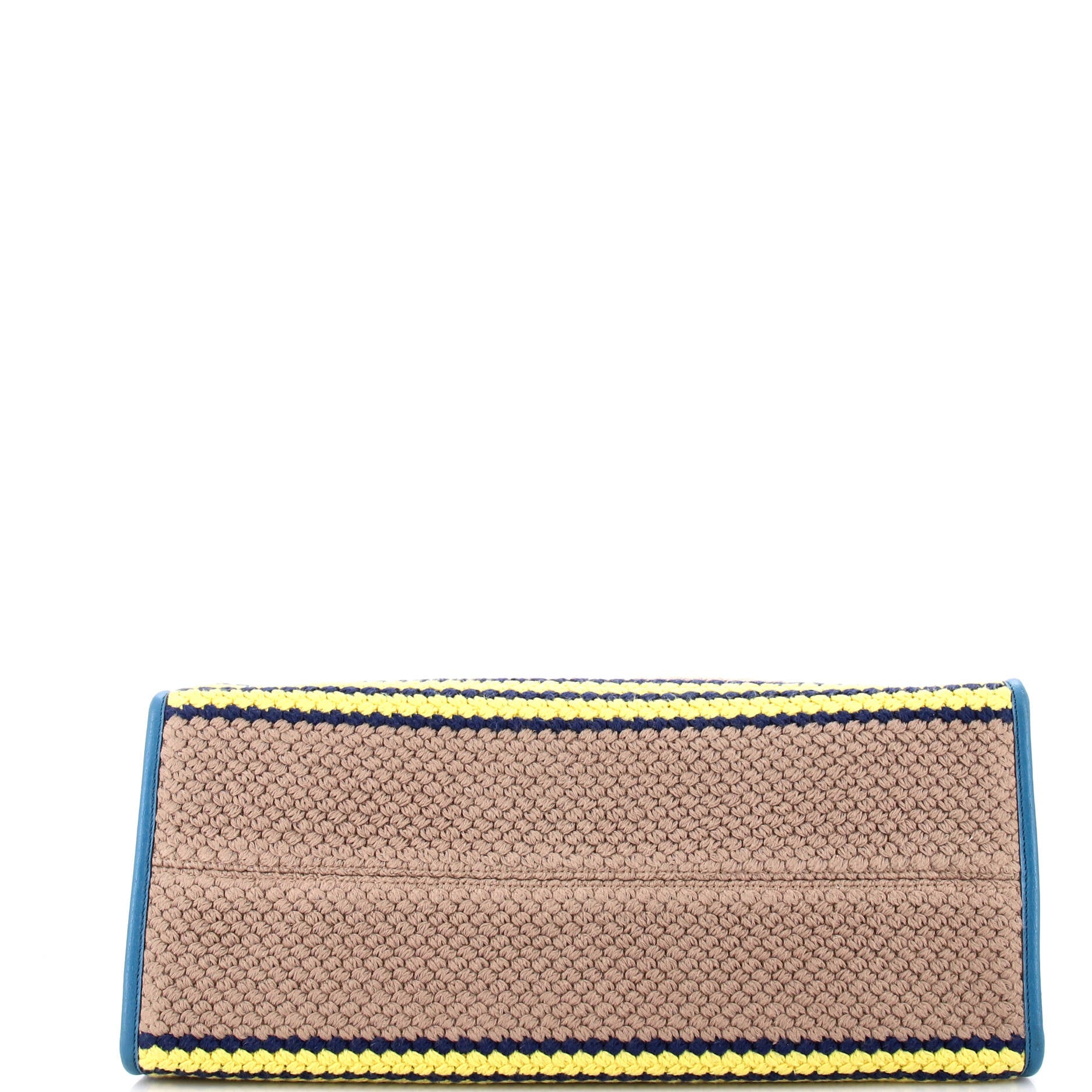 Pre-Loved Gucci Getaways Convertible Open Tote Embroidered Woven Fabric Large - Image 4