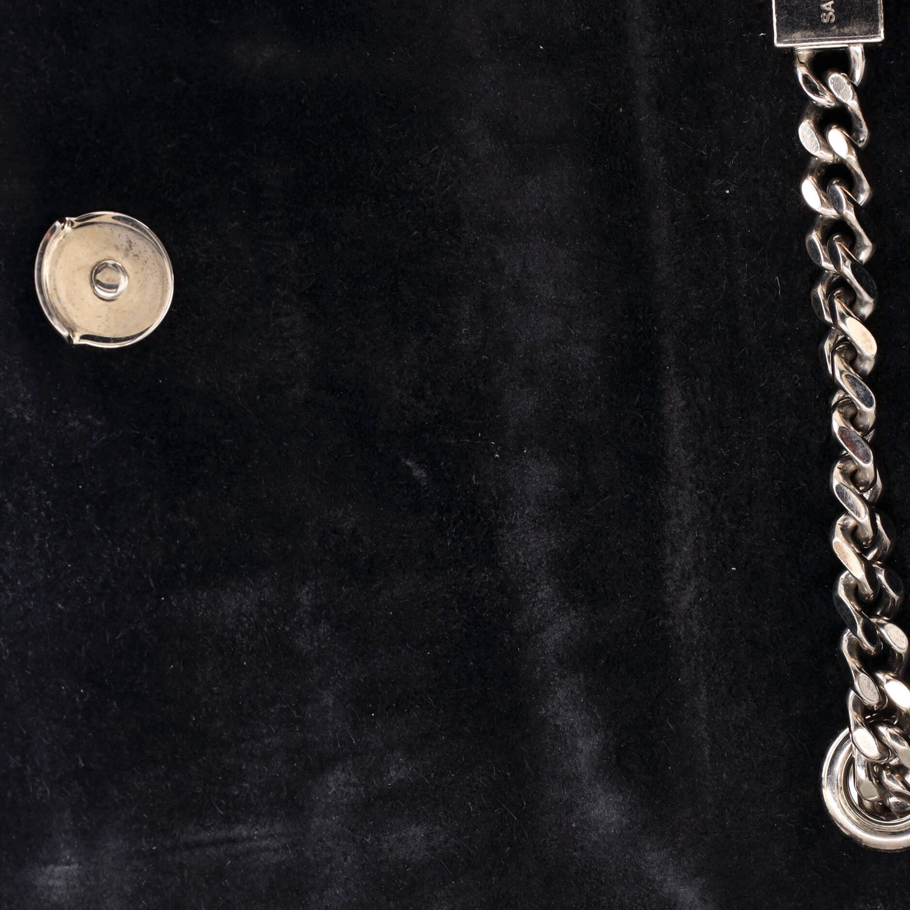 Pre-Loved Saint Laurent Classic Monogram Tassel Crossbody Bag Crocodile Embossed Leather Small - Image 6