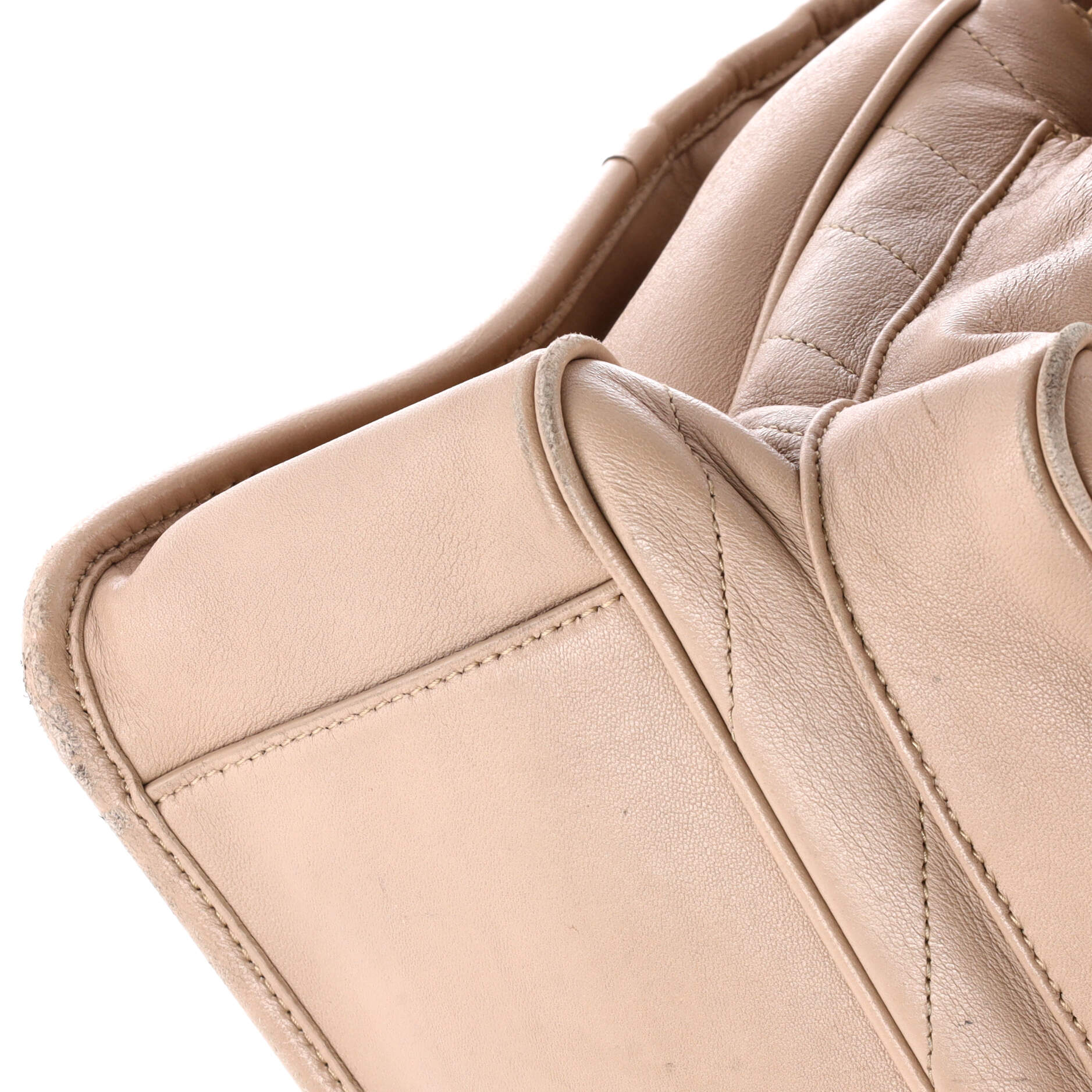 Pre-Loved Saint Laurent Niki Chain Flap Bag Matelasse Chevron Leather Medium - Image 6