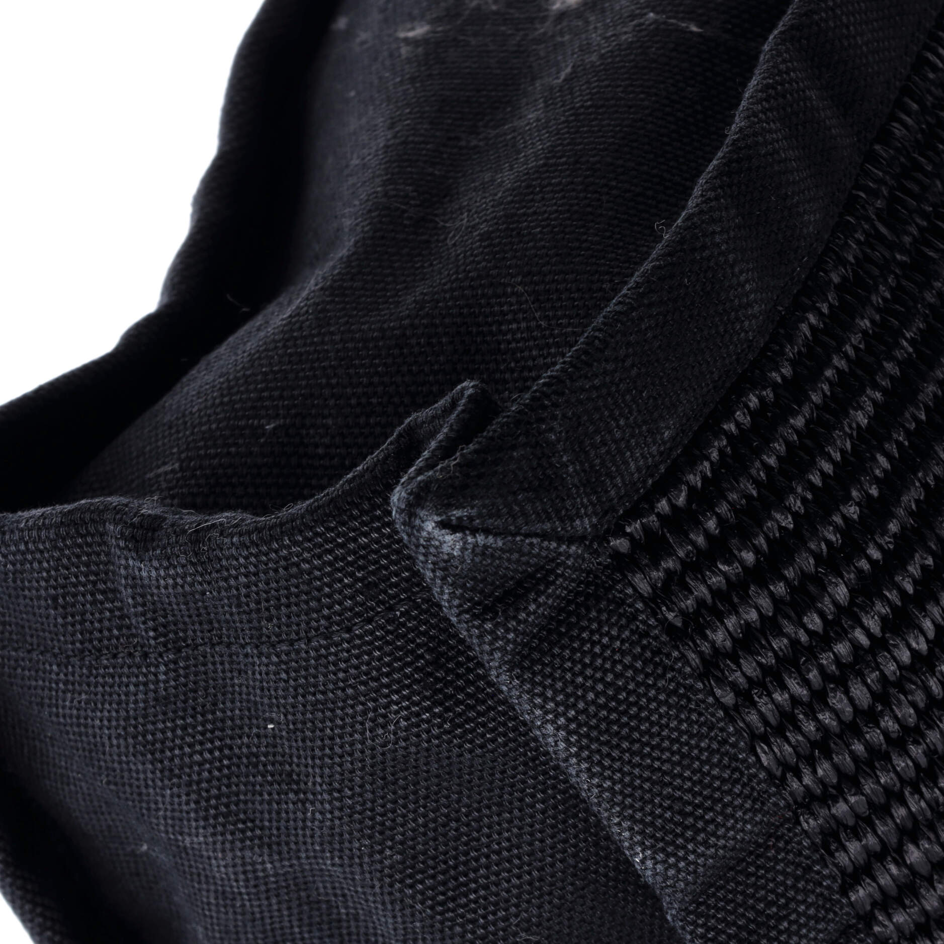 Pre-Loved Saint Laurent Rive Gauche Shopper Tote Raffia with Canvas Large - Image 6