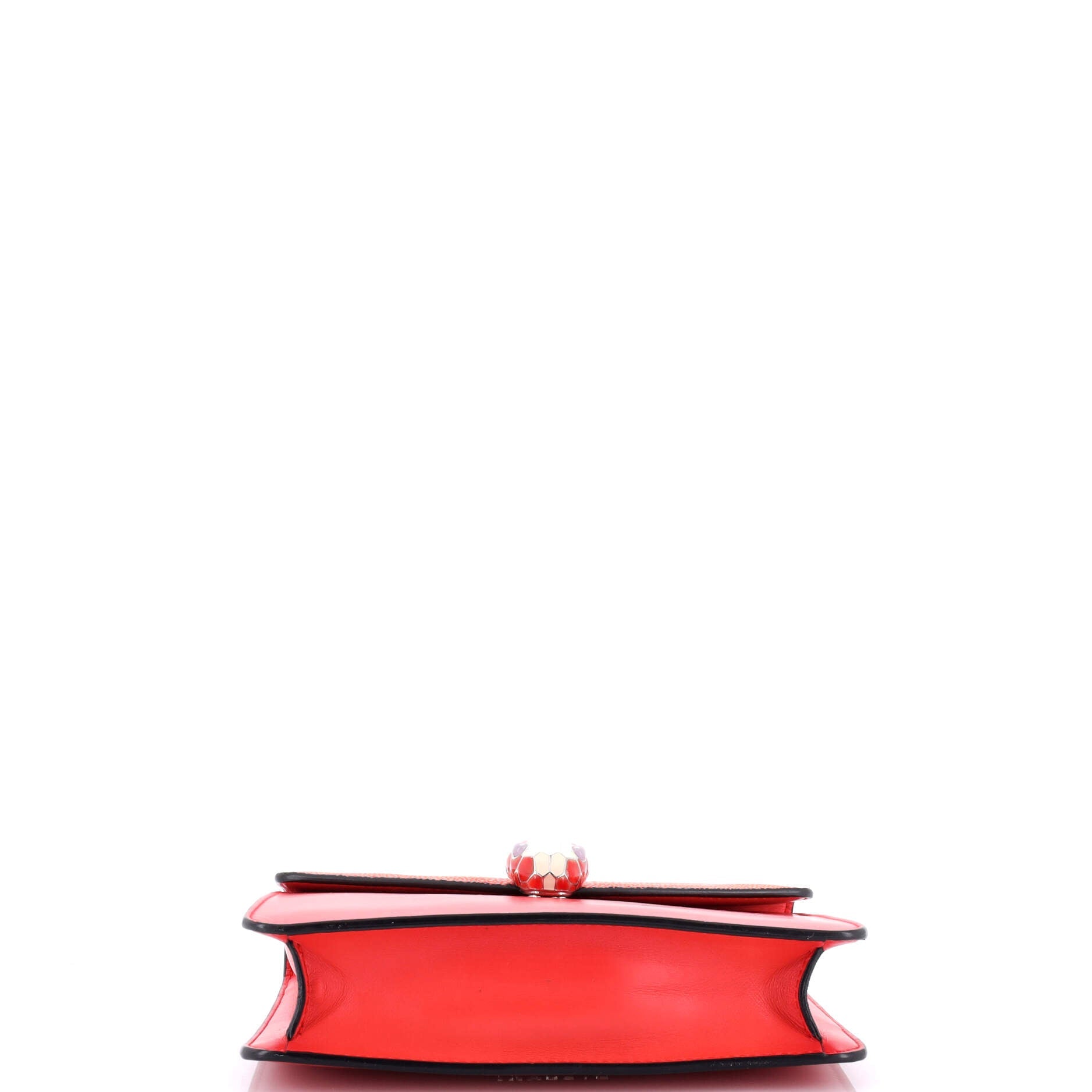 Pre-Loved Bvlgari Serpenti Forever Square Shoulder Bag Leather and Stingray Small - Image 4