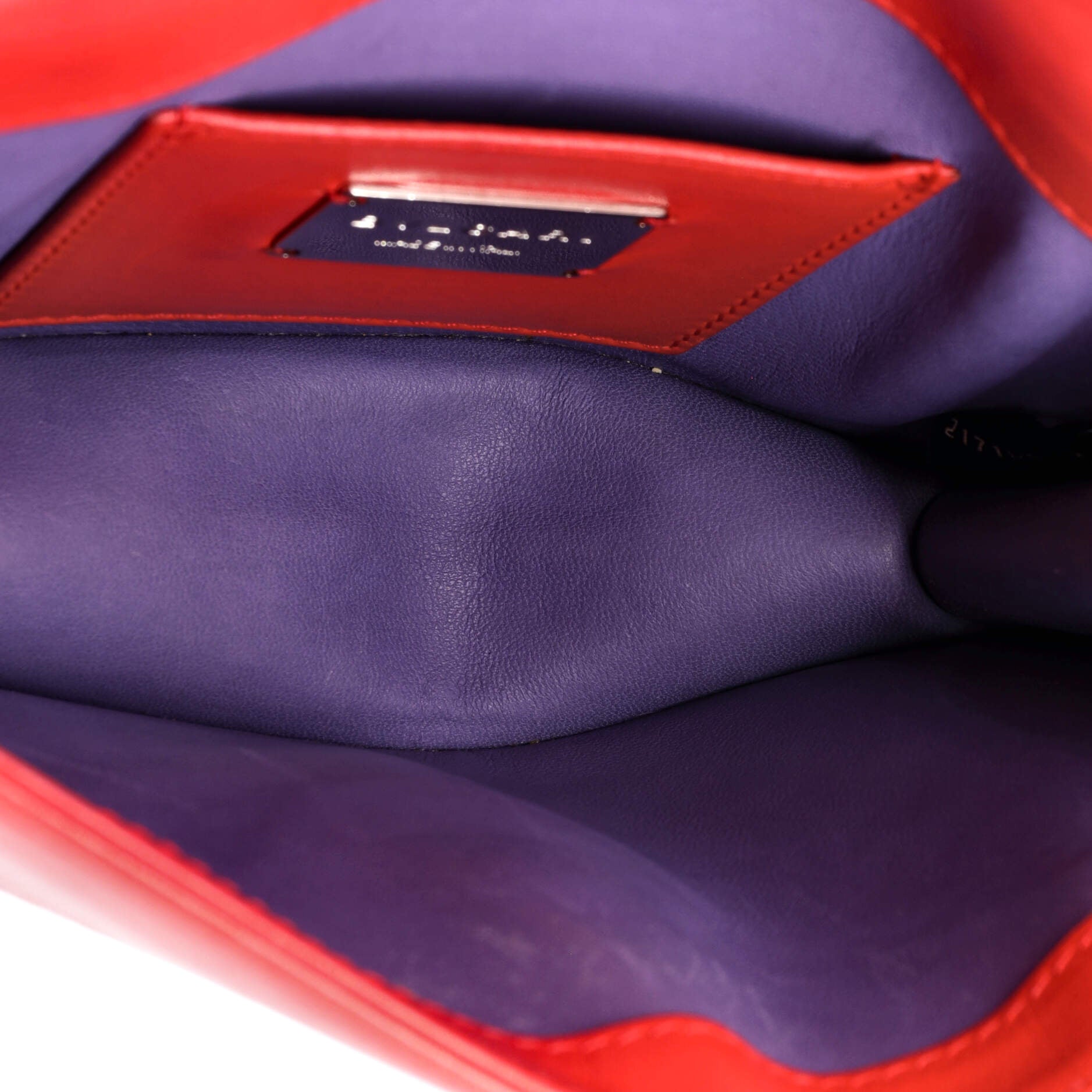 Pre-Loved Bvlgari Serpenti Forever Square Shoulder Bag Leather and Stingray Small - Image 5