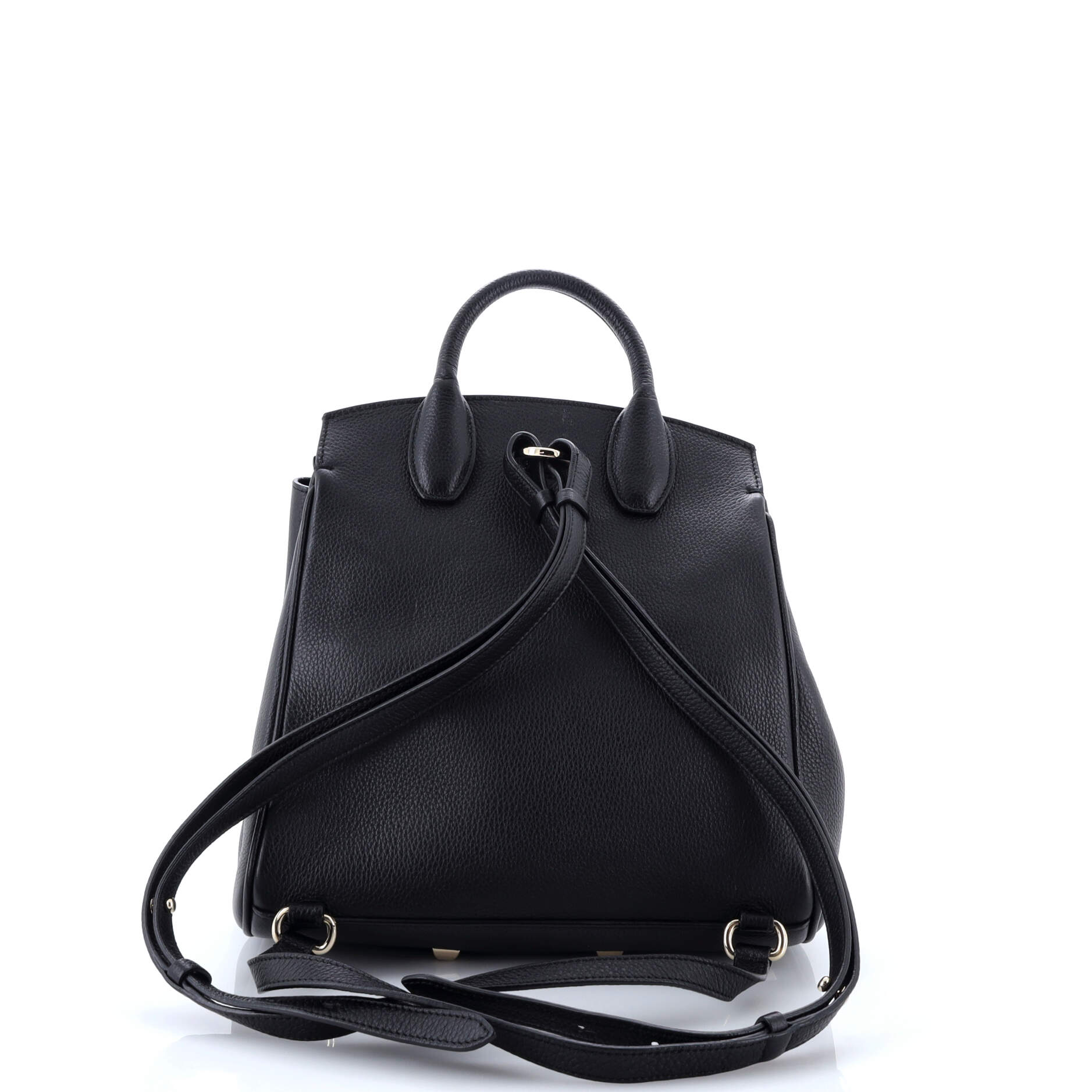 Pre-Loved Ferragamo Studio Backpack Leather - Image 3