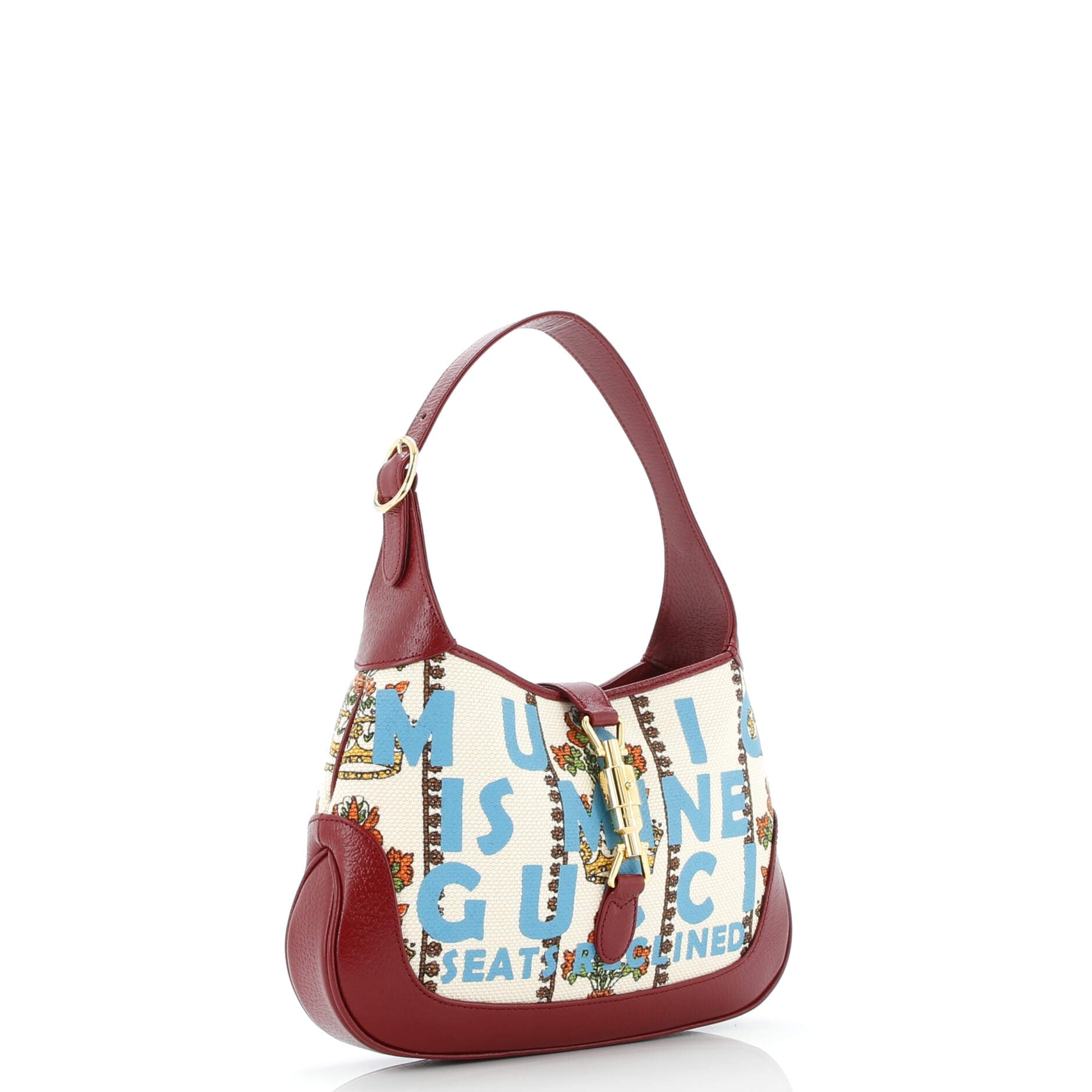 Pre-Loved Gucci 100 Jackie 1961 Hobo Limited Edition Canvas Small - Image 2