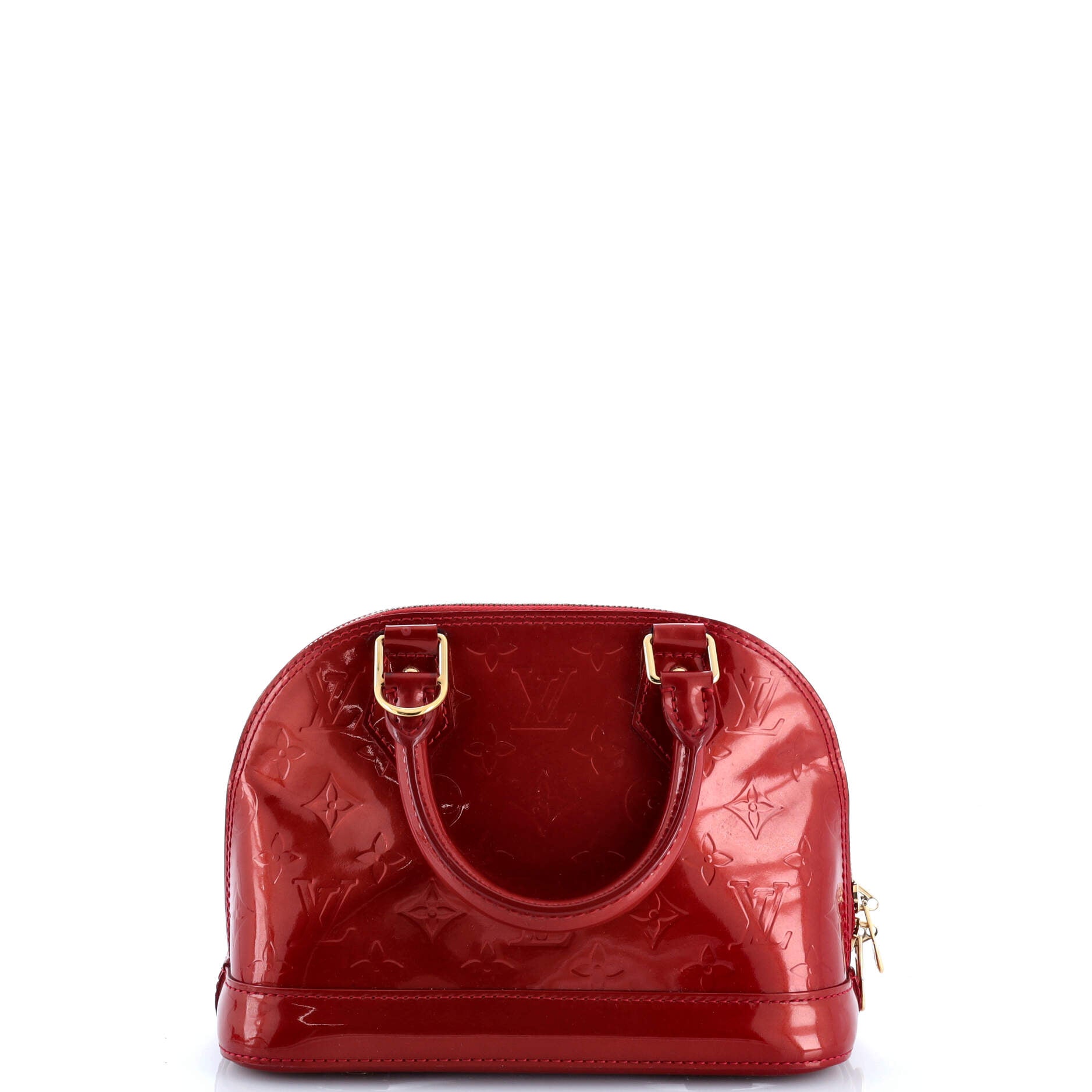 Pre-Loved Louis Vuitton Alma Handbag Monogram Vernis BB - Image 3