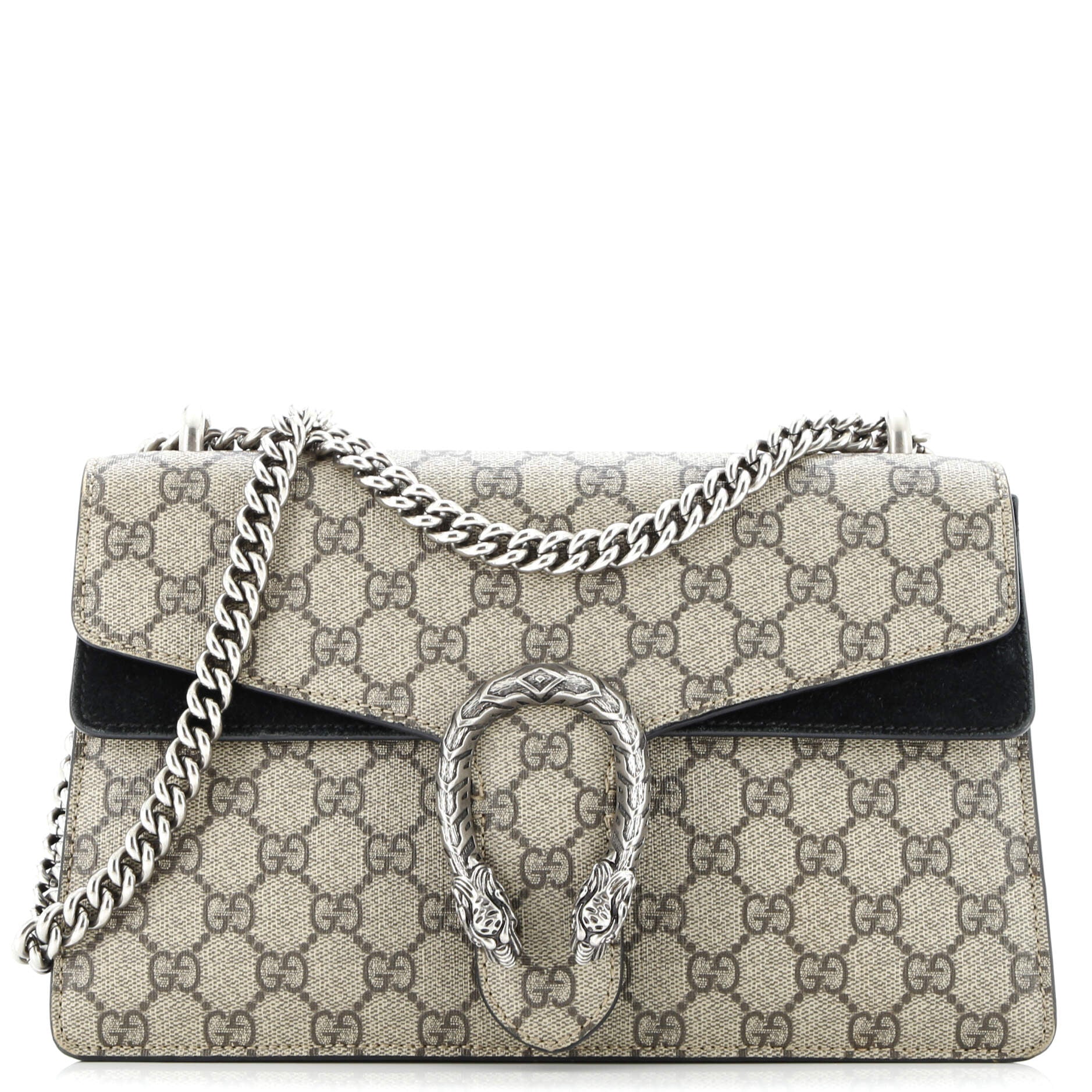 Pre-Loved Gucci Dionysus Bag GG Coated Canvas and Leather Small