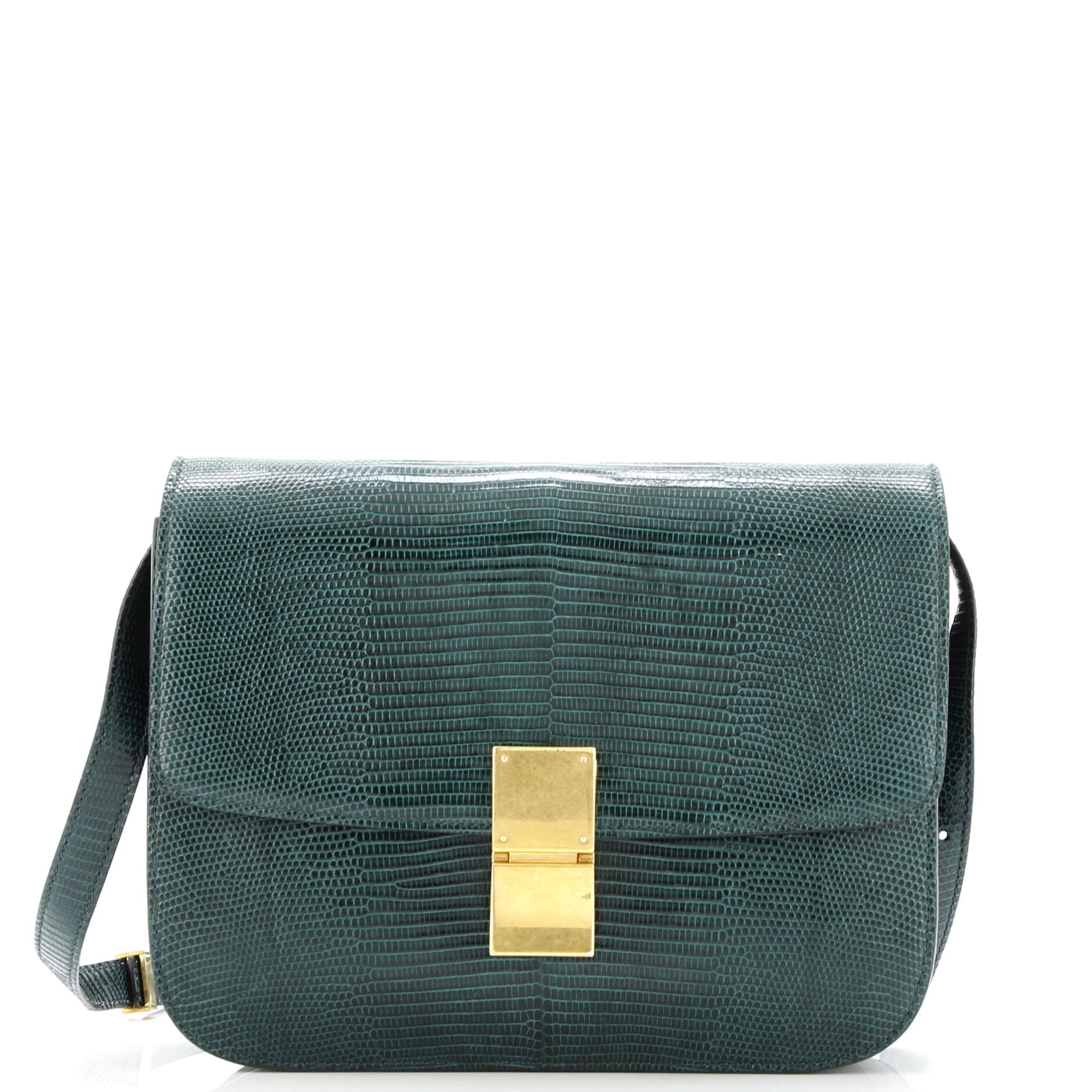 Pre-Loved Celine Classic Box Bag Lizard Medium