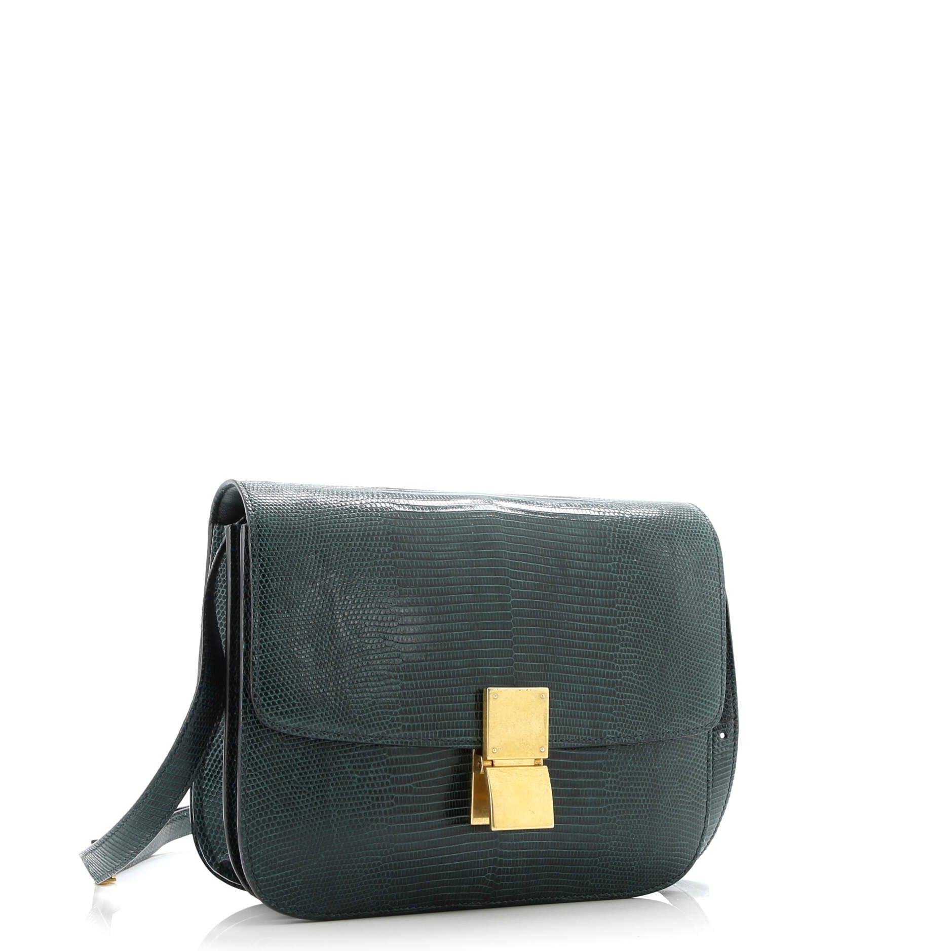 Pre-Loved Celine Classic Box Bag Lizard Medium - Image 2