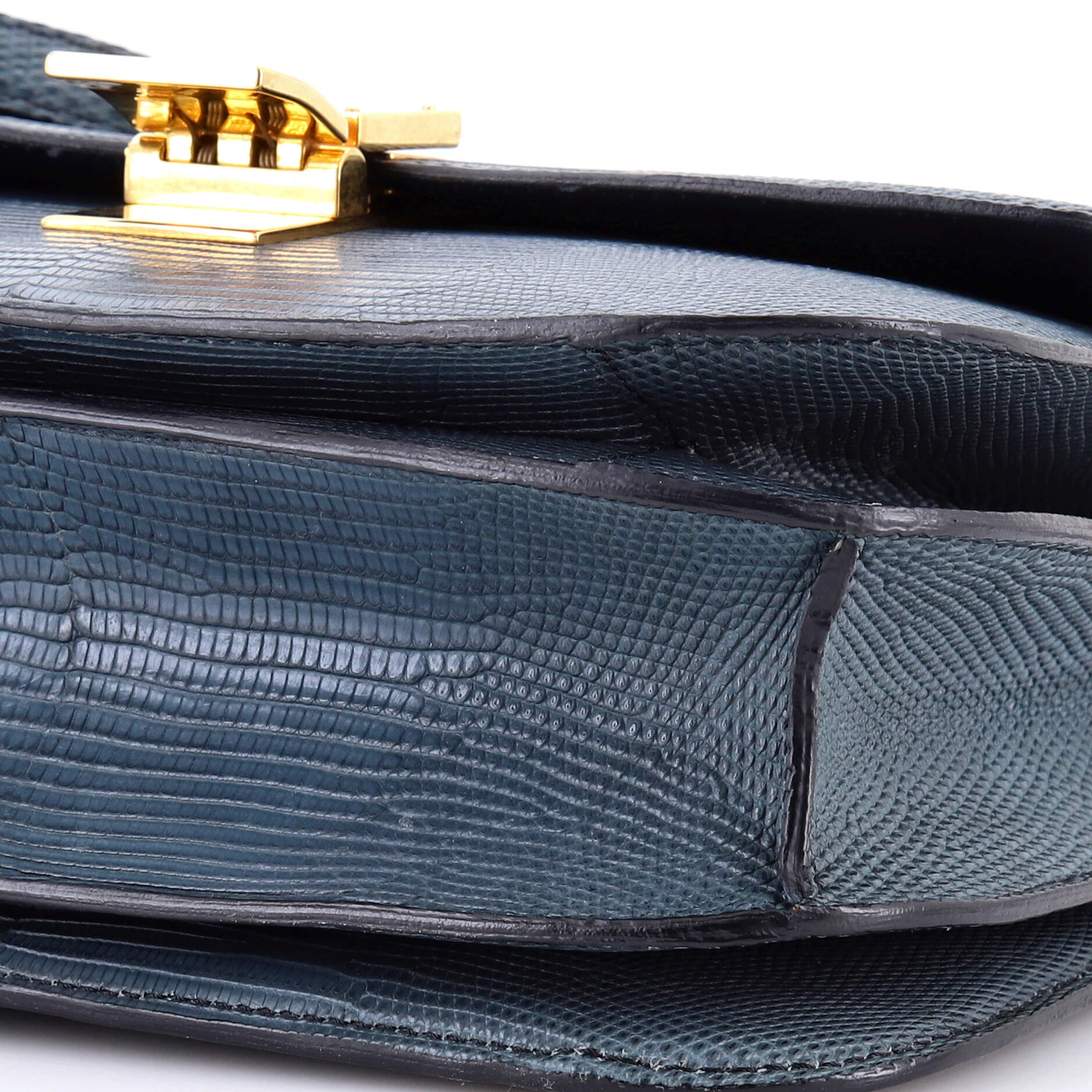 Pre-Loved Celine Classic Box Bag Lizard Medium - Image 6