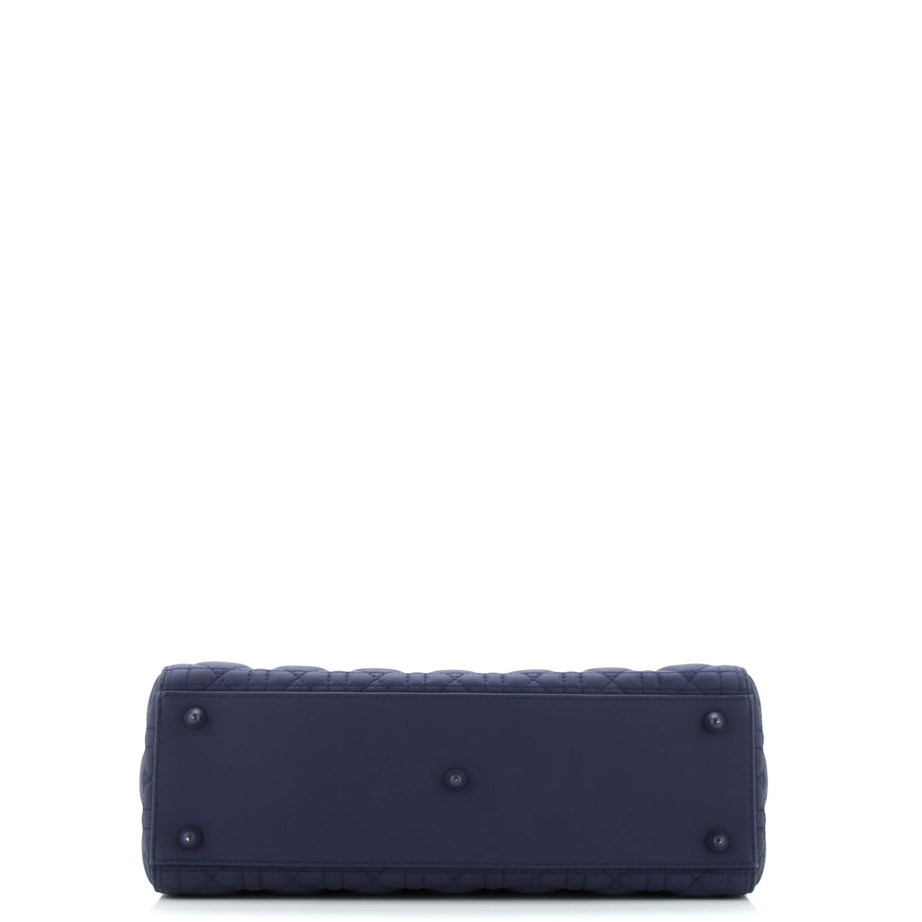 Pre-Loved Christian Dior Ultra Matte Lady Dior Bag Cannage Quilt Calfskin Large - Image 4