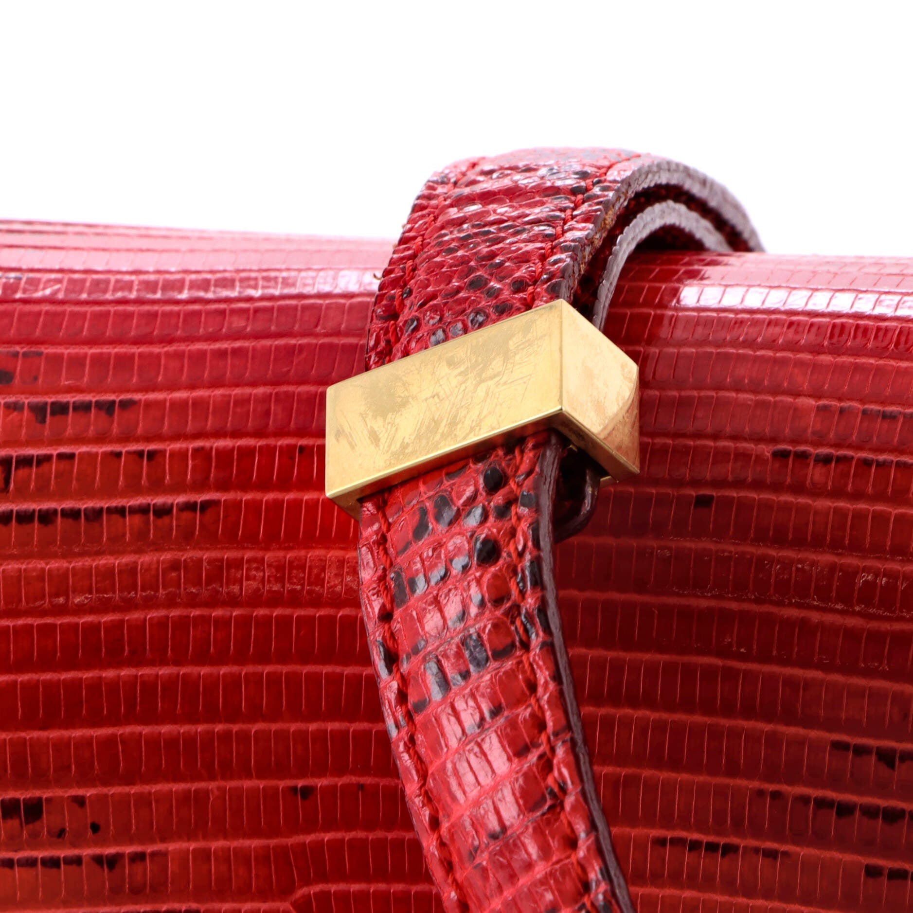 Pre-Loved Celine Classic Box Bag Lizard Medium - Image 7