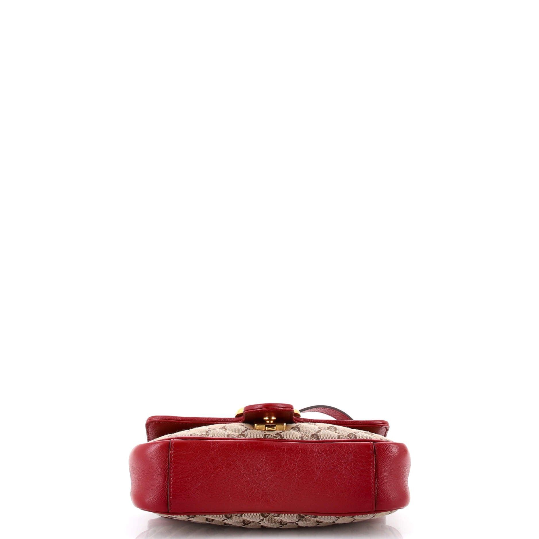 Pre-Loved Gucci GG Marmont Flap Bag Diagonal Quilted GG Canvas with Leather Mini - Image 7