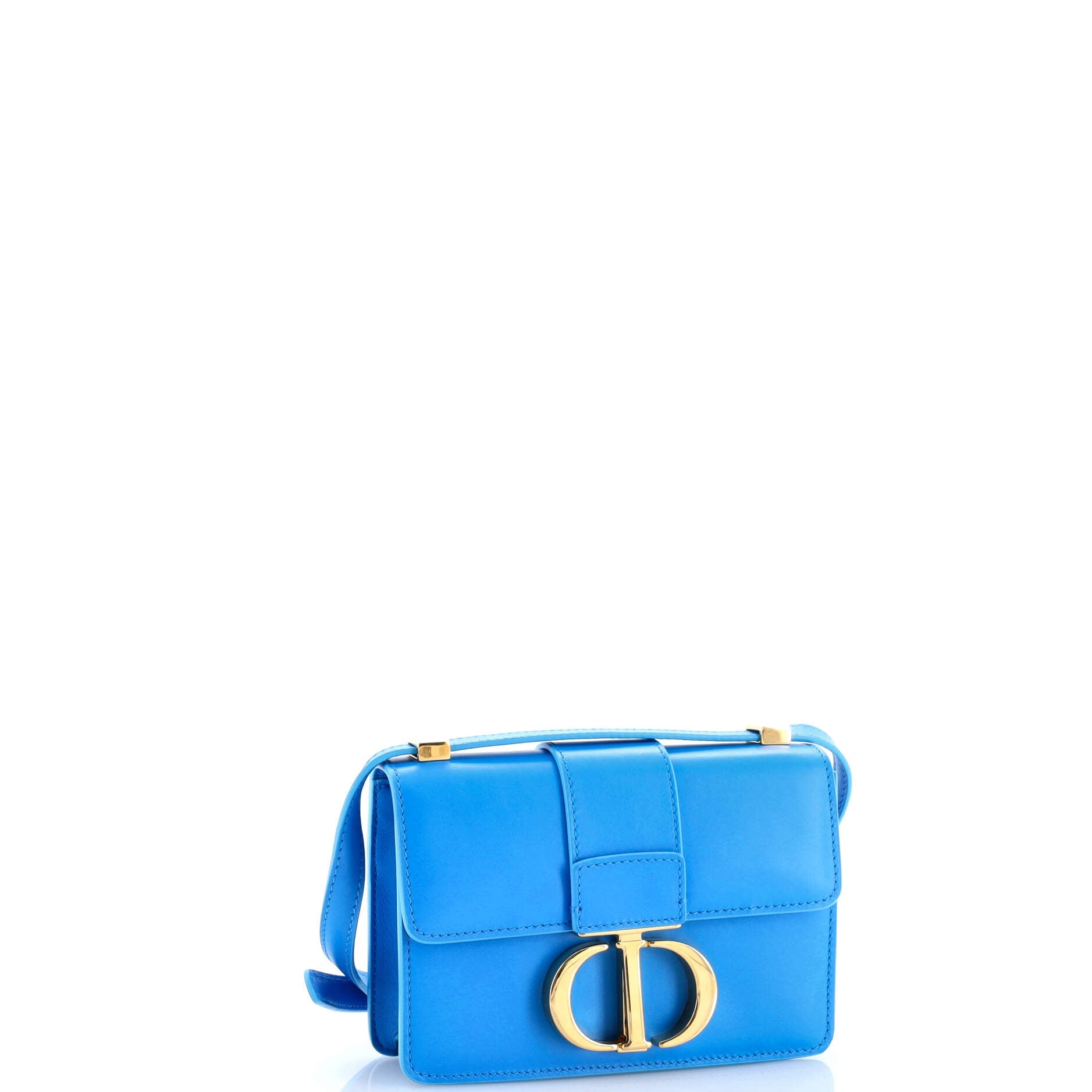 Pre-Loved Christian Dior 30 Montaigne Flap Bag Leather Micro - Image 2