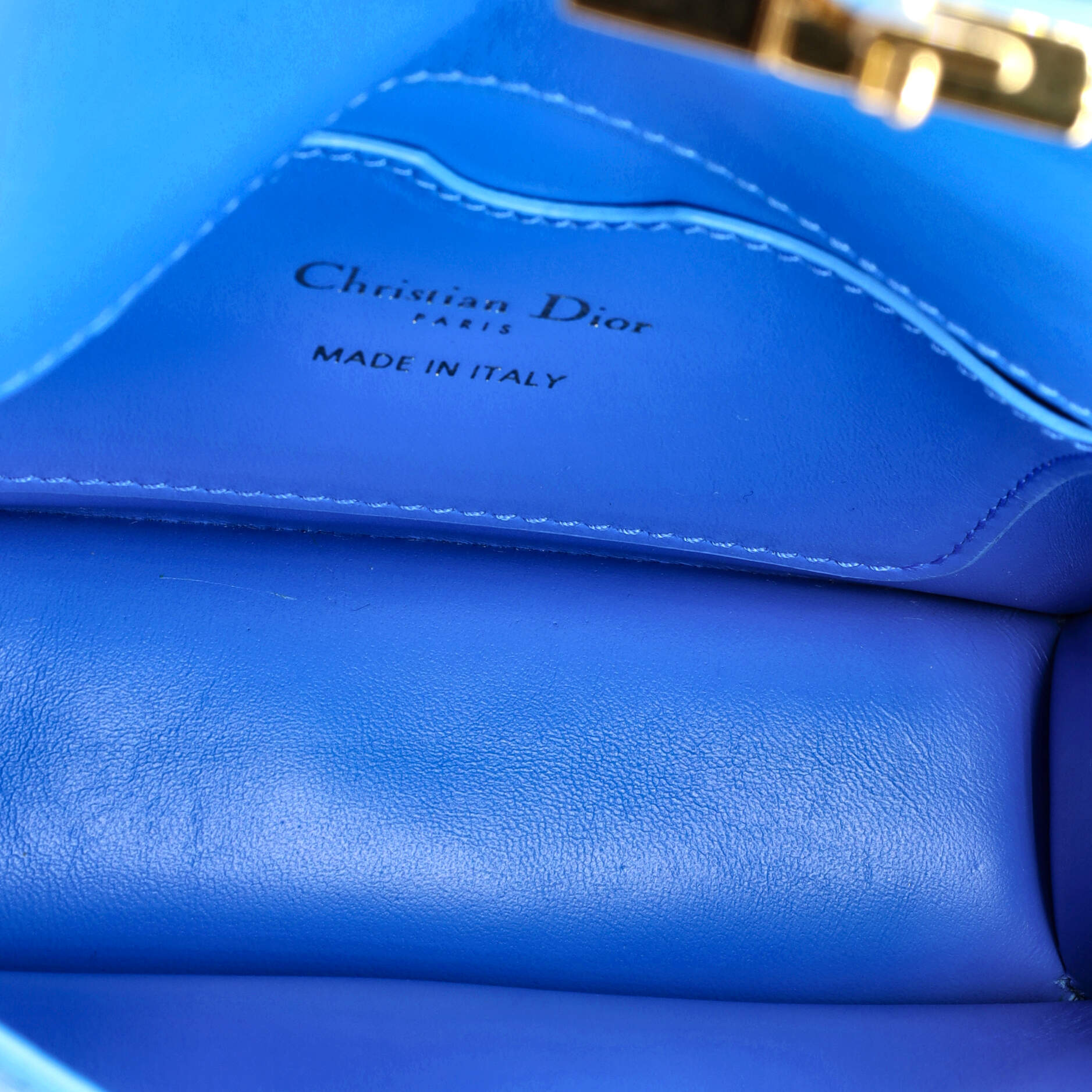 Pre-Loved Christian Dior 30 Montaigne Flap Bag Leather Micro - Image 5