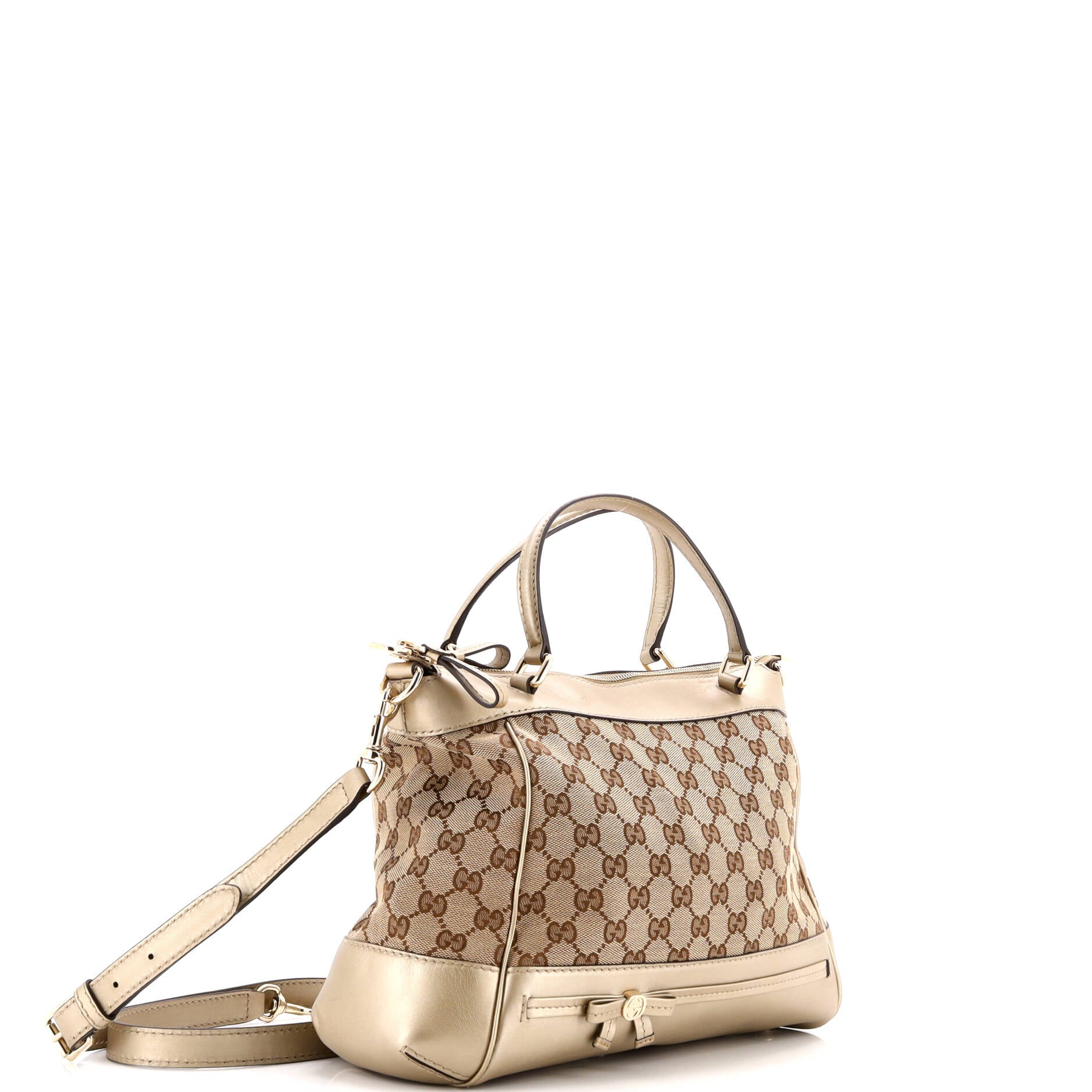 Pre-Loved Gucci Mayfair Convertible Tote GG Canvas Small - Image 2