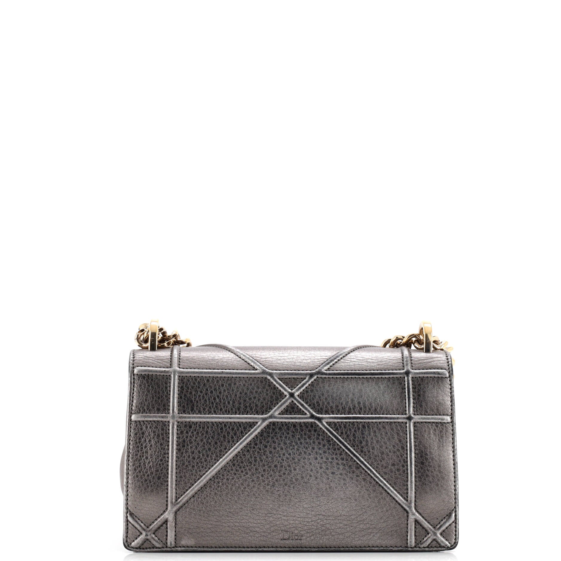Pre-Loved Christian Dior Diorama Wallet on Chain Leather - Image 3
