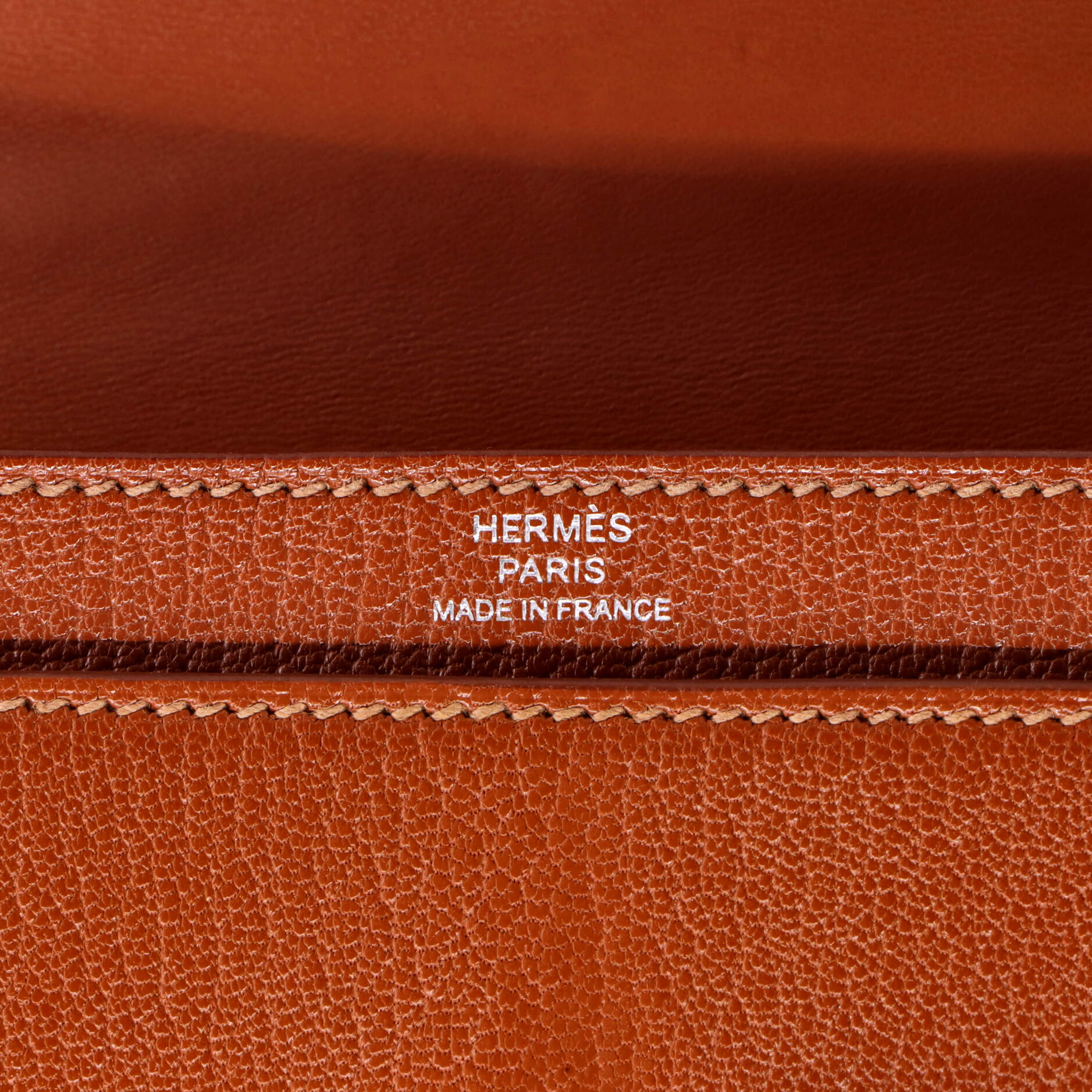 Pre-Loved Hermes Verrou Bag Chevre Mysore and Canvas Mini - Image 6