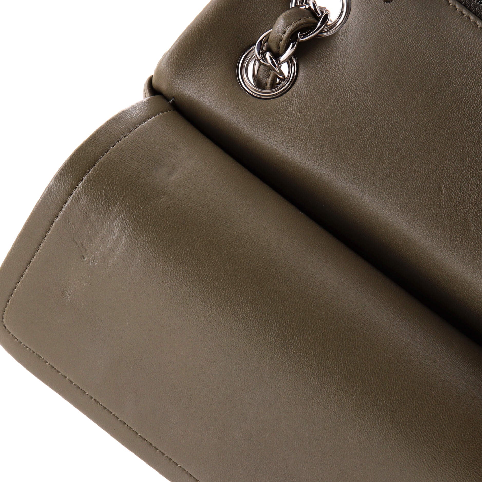 Pre-Loved Chanel Classic Double Flap Bag Quilted Lambskin Jumbo - Image 7