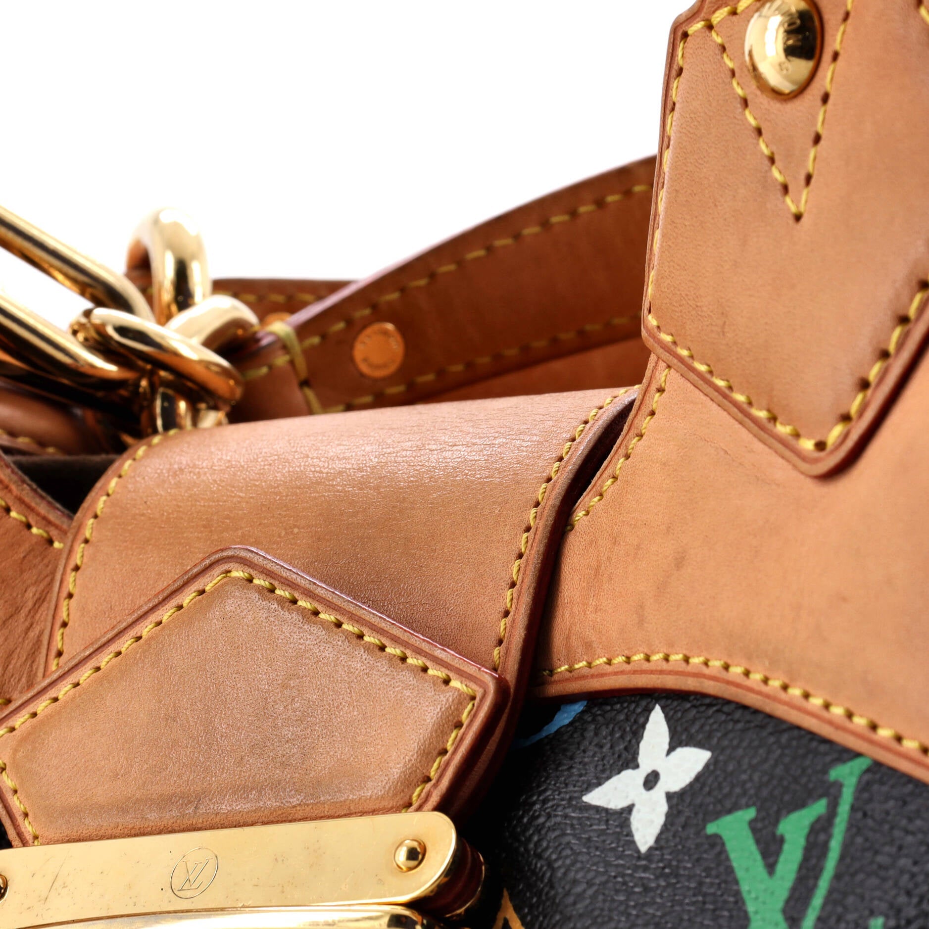 Pre-Loved Louis Vuitton Ursula Handbag Monogram Multicolor - Image 6