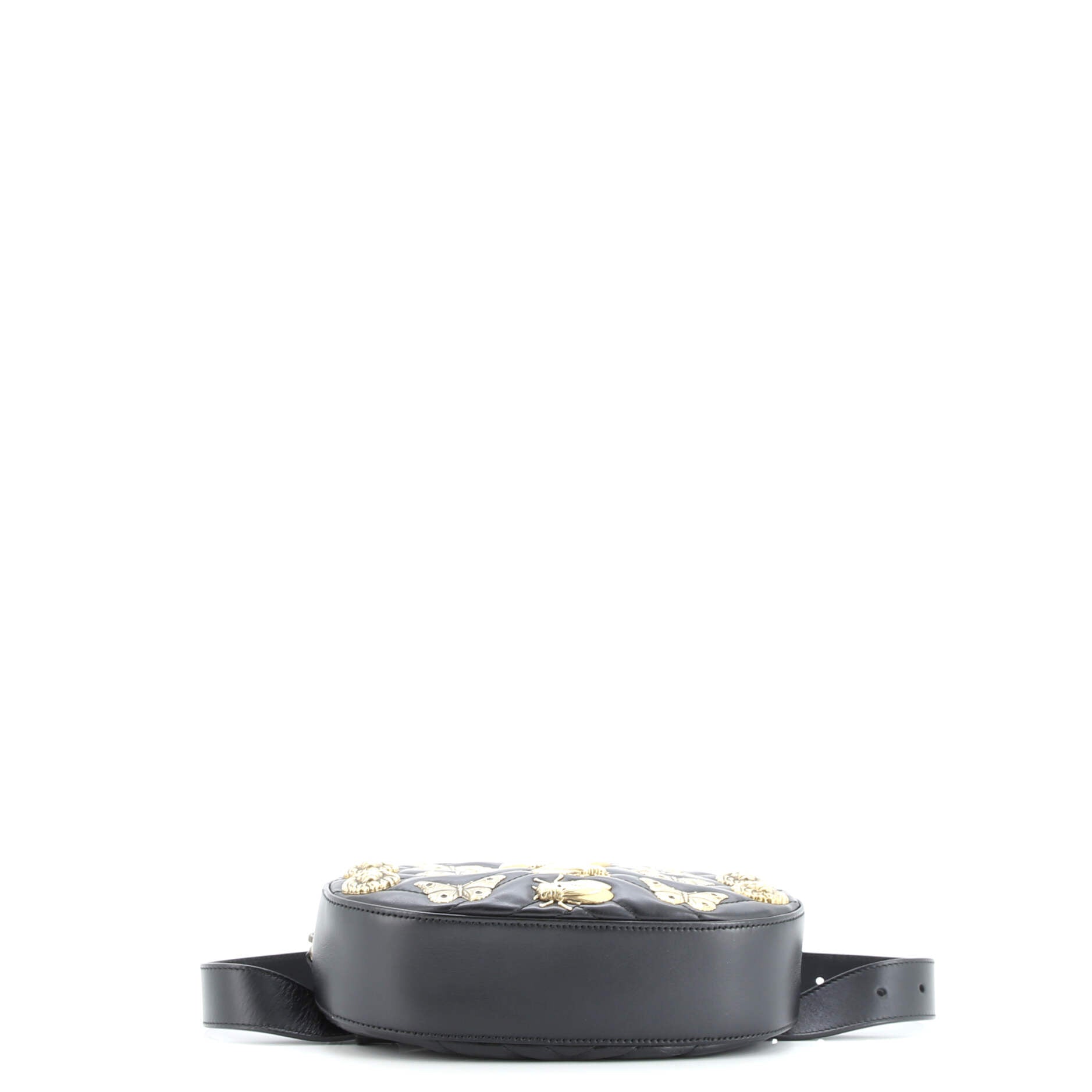 Pre-Loved Gucci GG Marmont Belt Bag Embellished Matelasse Leather - Image 4