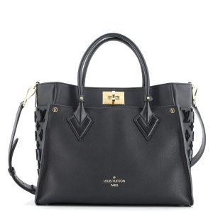 Pre-Loved Louis Vuitton On My Side Tote Monogram Tuffetage Leather MM