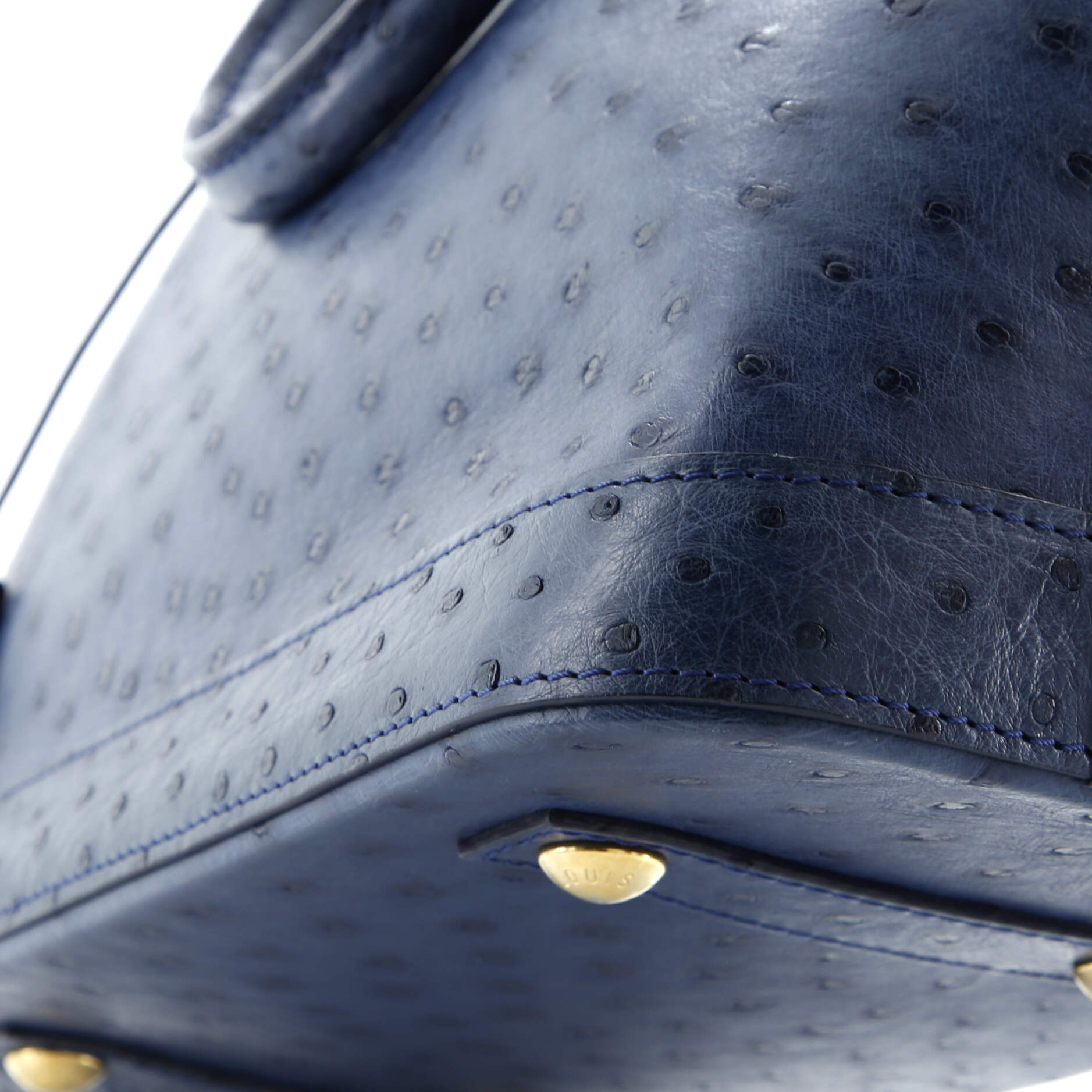 Pre-Loved Louis Vuitton Alma Handbag Ostrich PM - Image 8