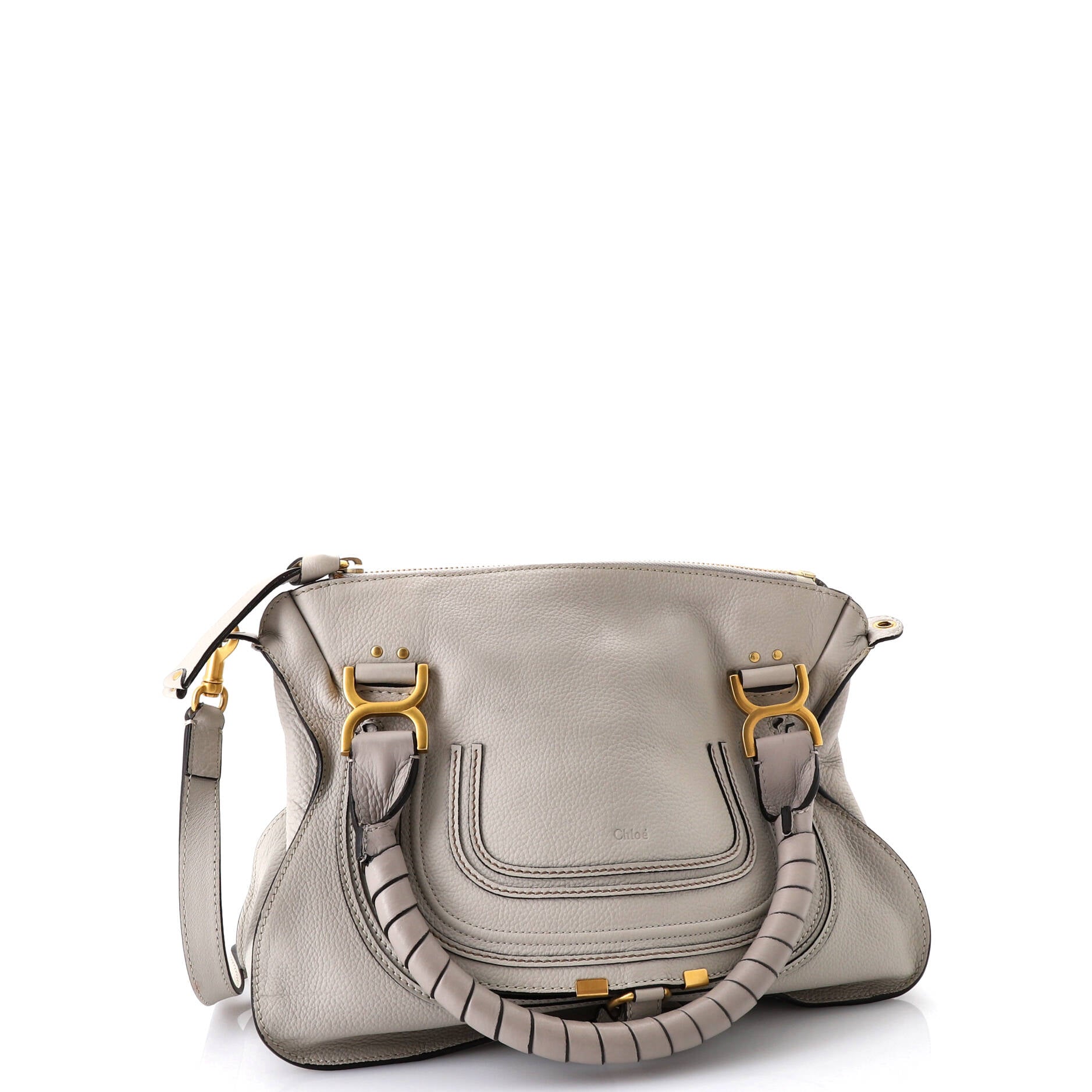 Pre-Loved Chloe Marcie Satchel Leather Medium - Image 2