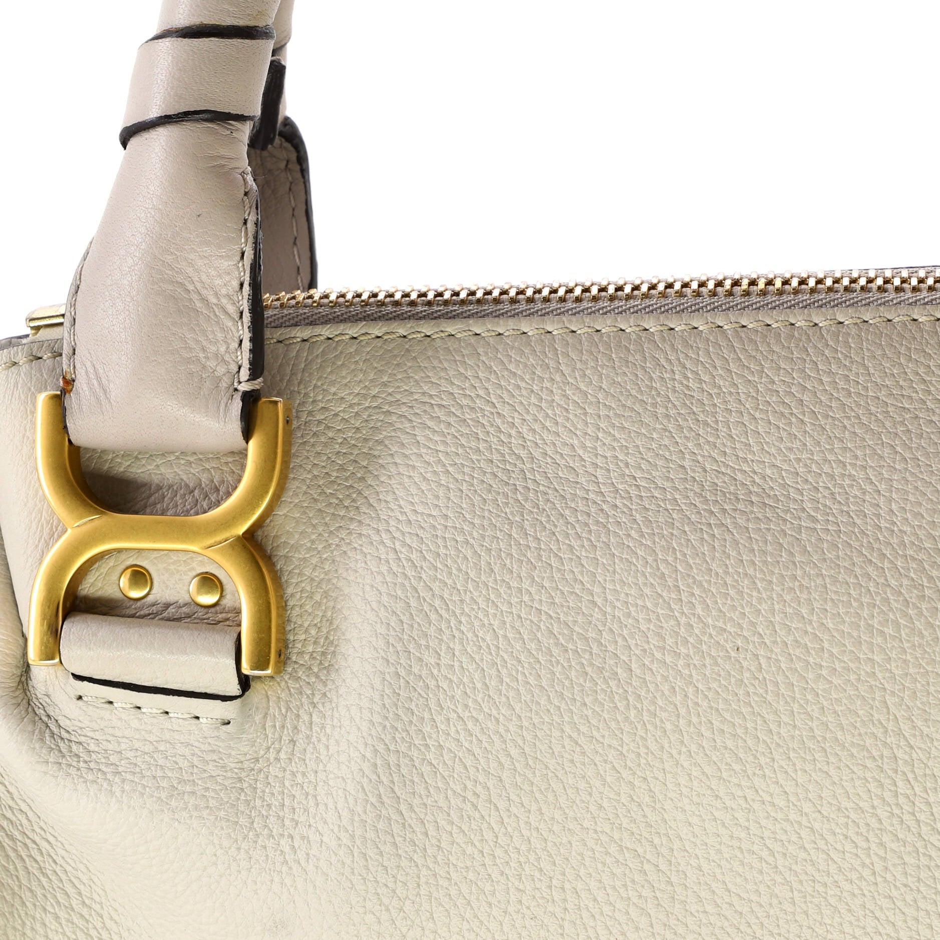 Pre-Loved Chloe Marcie Satchel Leather Medium - Image 7