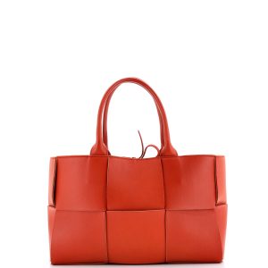 Pre-Loved Bottega Veneta Arco Tote Maxi Intrecciato Leather Small