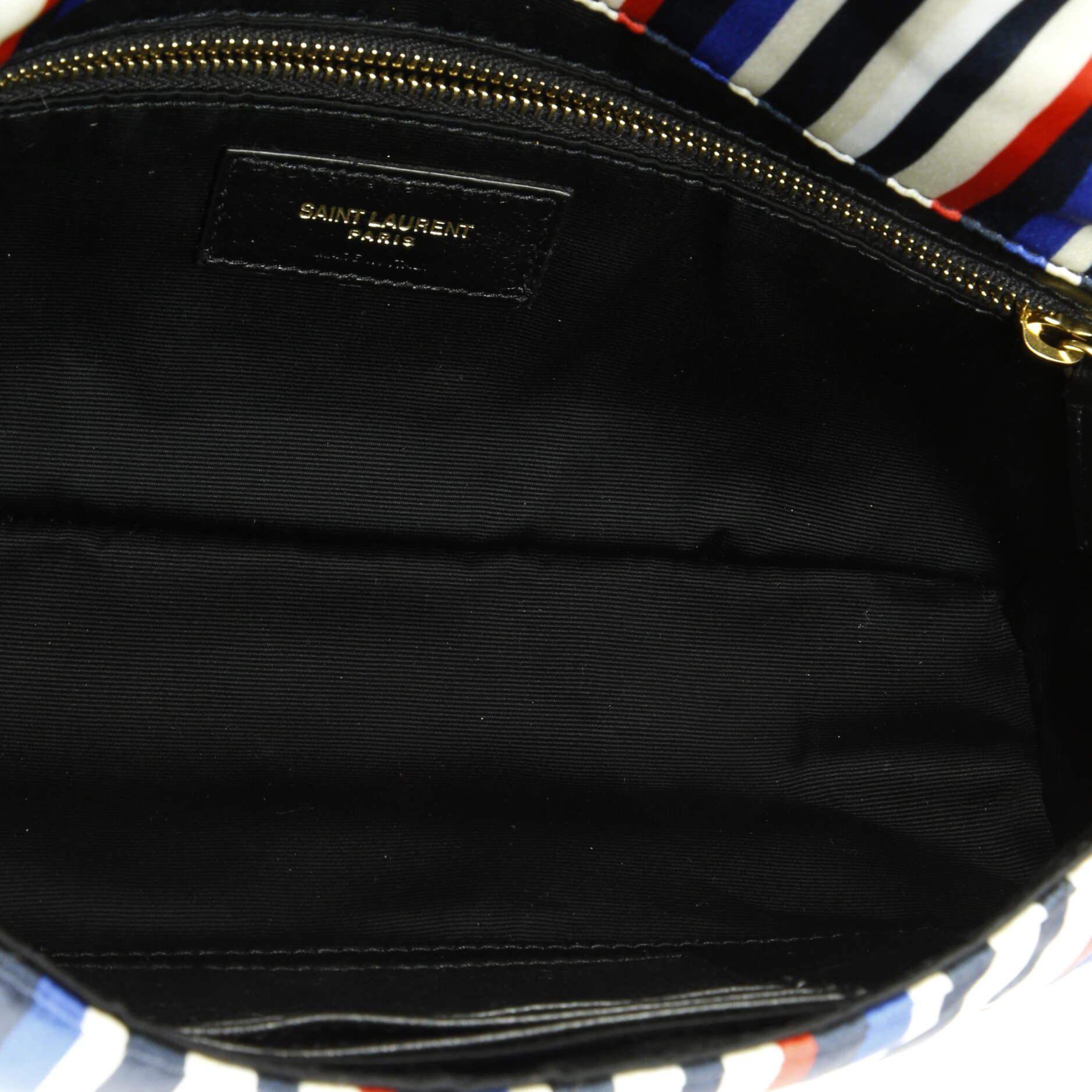 Pre-Loved Saint Laurent Jamie Flap Bag Quilted Printed Silk Medium - Image 5